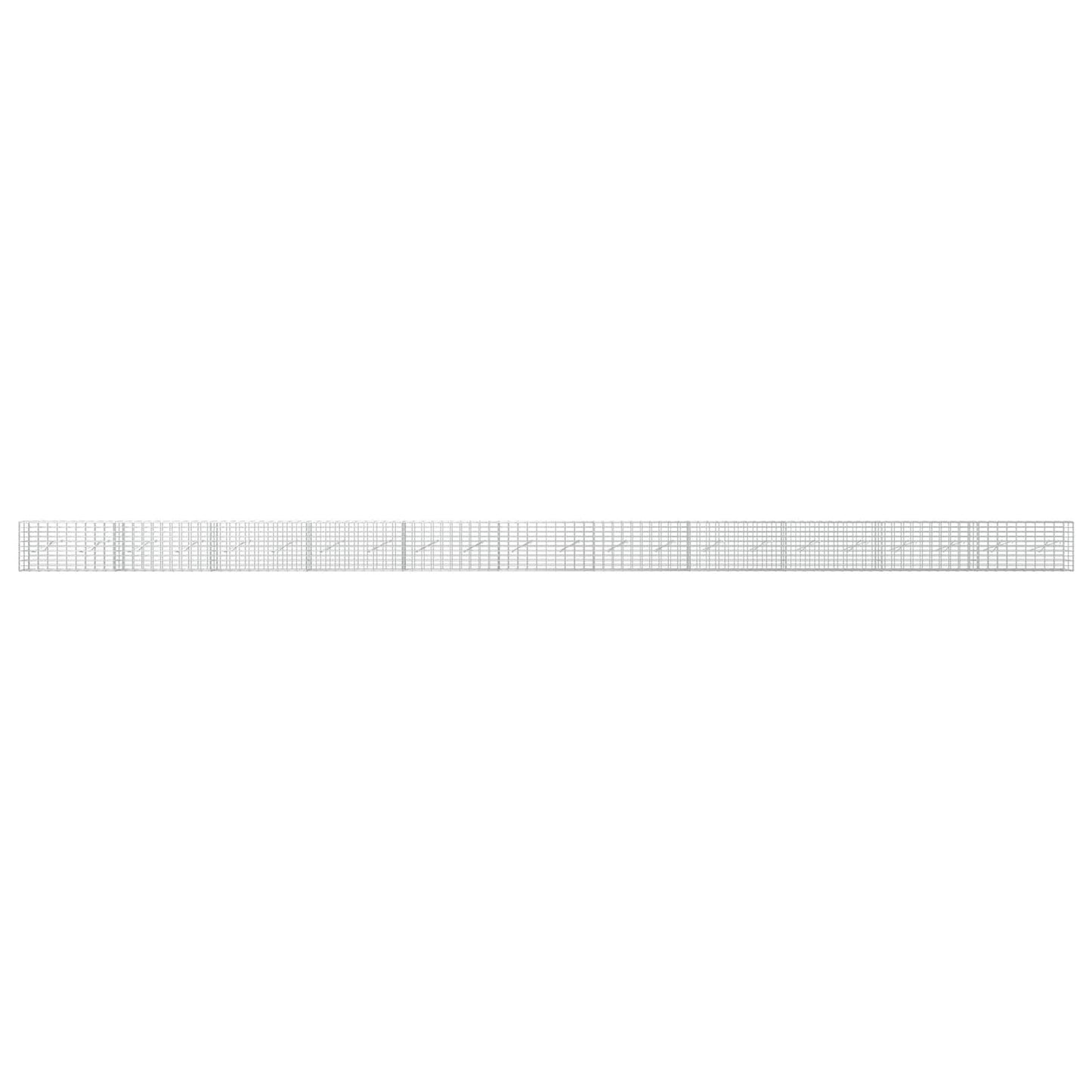 vidaXL Γκαμπιόν με σύρμα 5 mm και πλέγμα 5x10 cm 1100x10x50 εκ