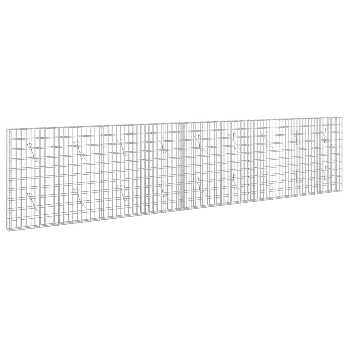 vidaXL Γκαμπιόν με σύρμα 5 mm και πλέγμα 5x10 cm 450x10x100 εκ.