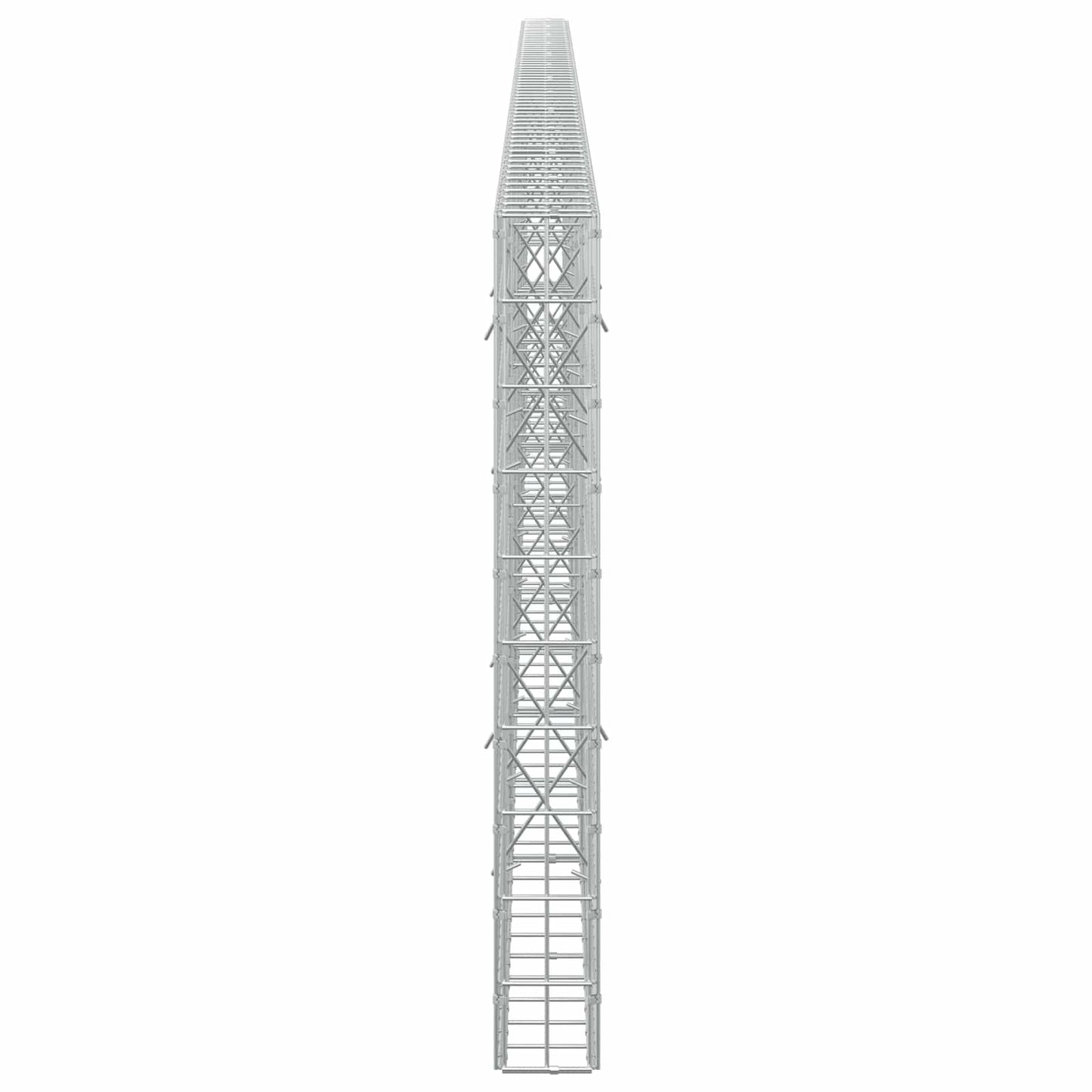 vidaXL Γκαμπιόν με σύρμα 5 mm και πλέγμα 5x10 cm 600x10x100 εκ