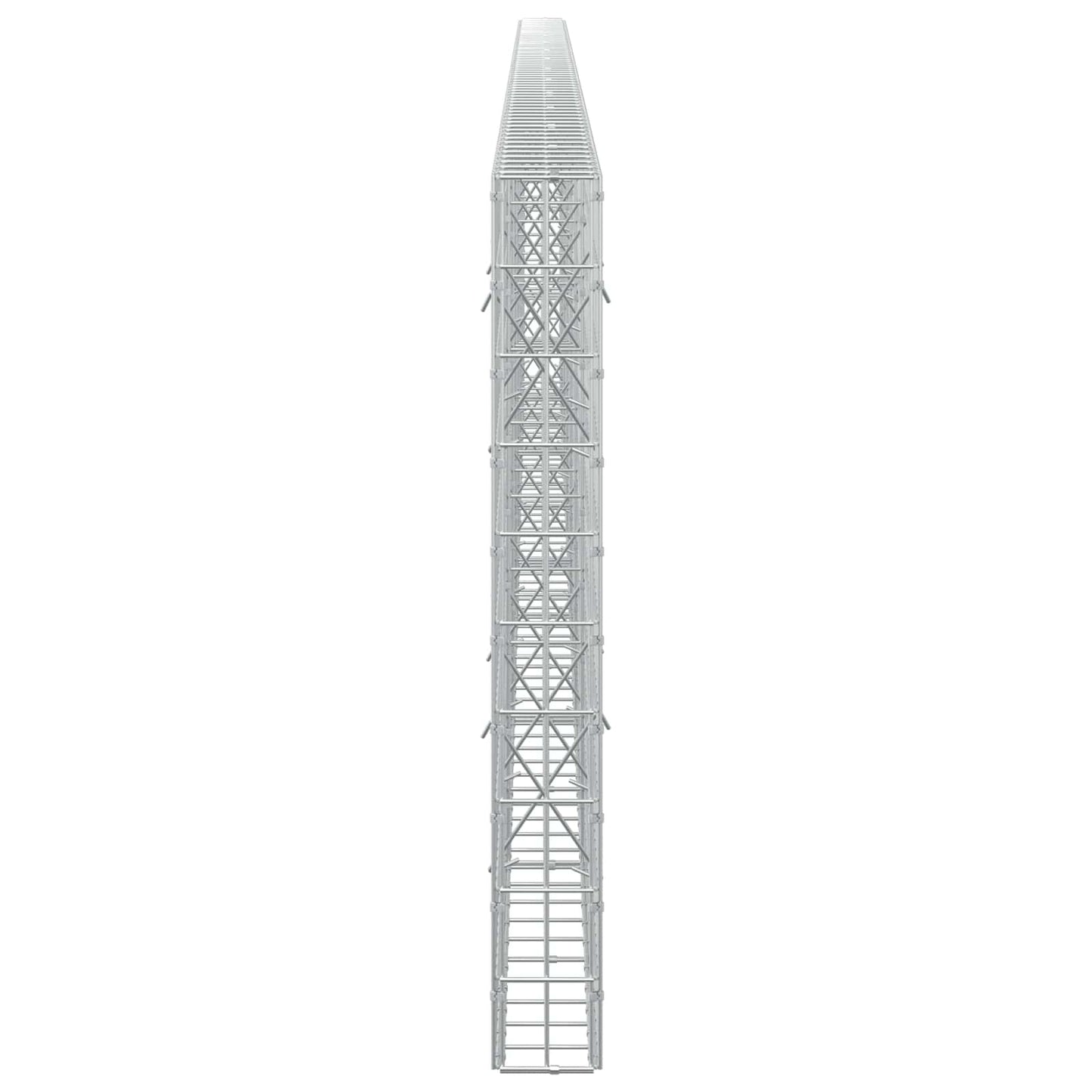 vidaXL Γκαμπιόν με σύρμα 5 mm και πλέγμα 5x10 cm 650x10x100 εκ