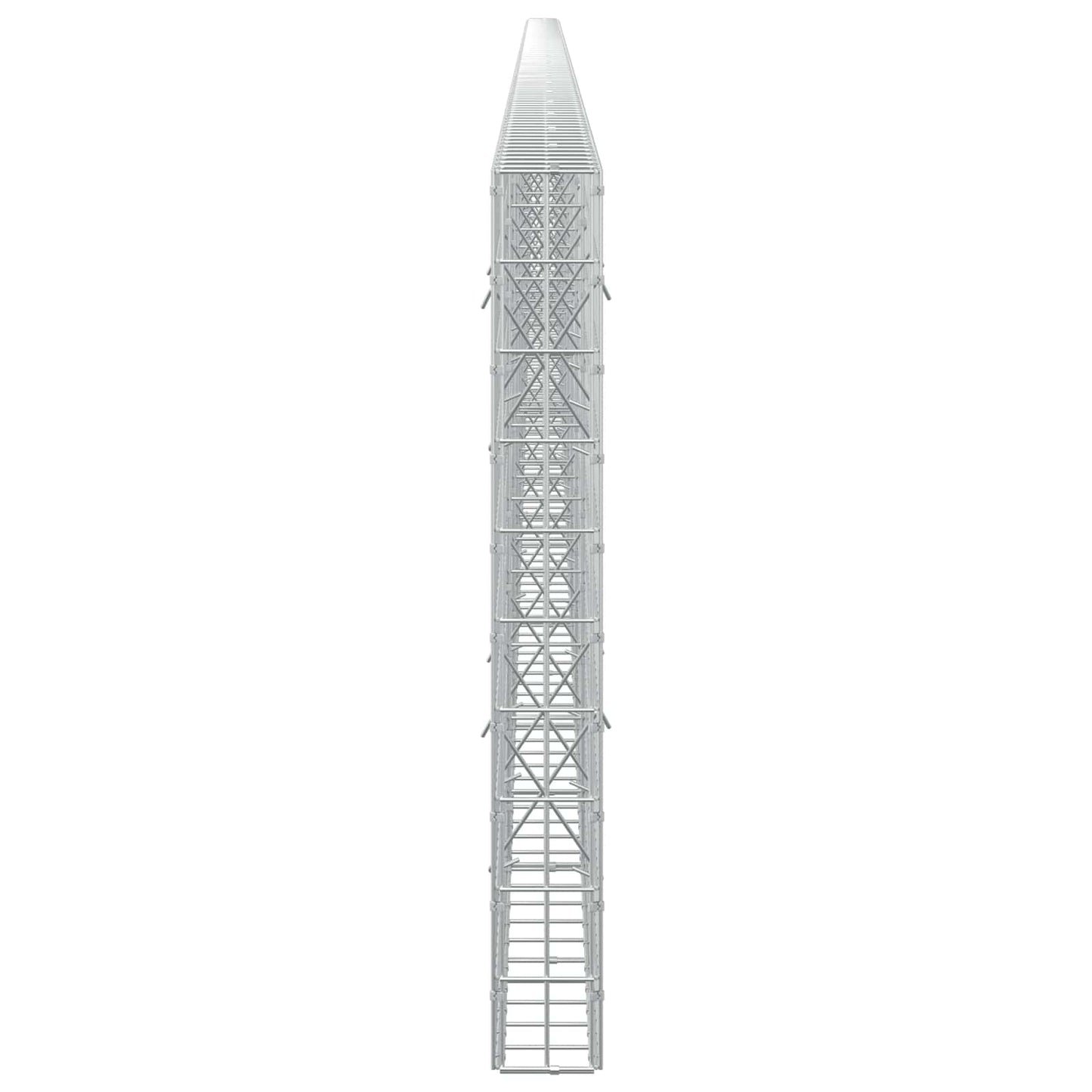 vidaXL Γκαμπιόν με σύρμα 5 mm και πλέγμα 5x10 cm 1100x10x100 εκ