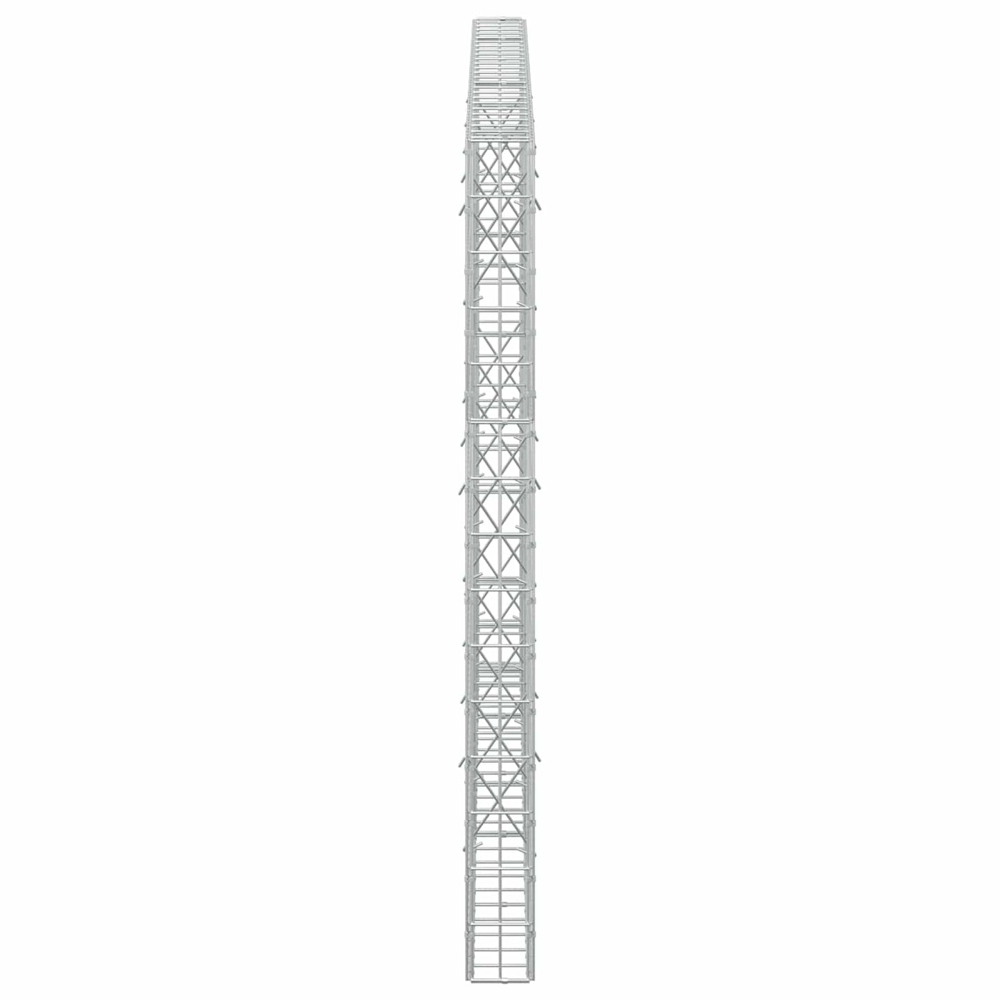 vidaXL Γκαμπιόν με σύρμα 5 mm και πλέγμα 5x10 cm 250x10x150 εκ