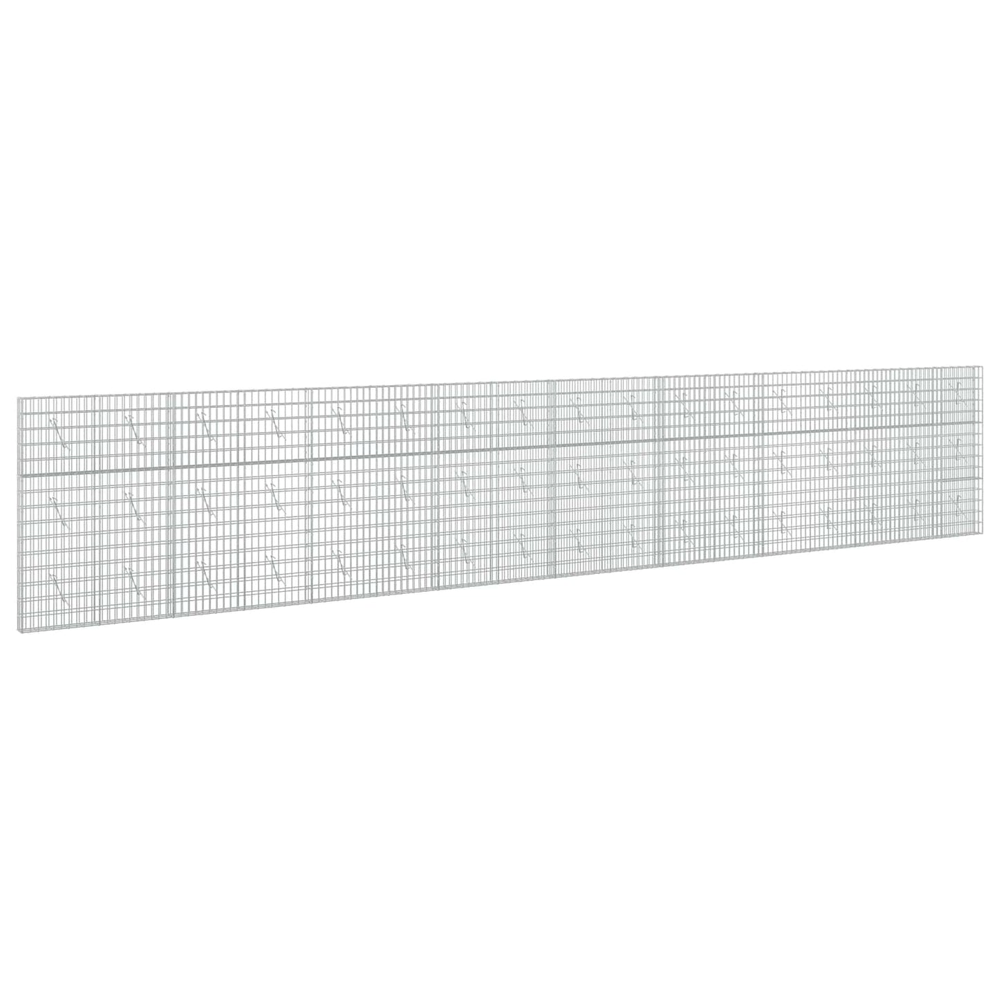 vidaXL Γκαμπιόν με σύρμα 5 mm και πλέγμα 5x10 cm 850x10x150 εκ
