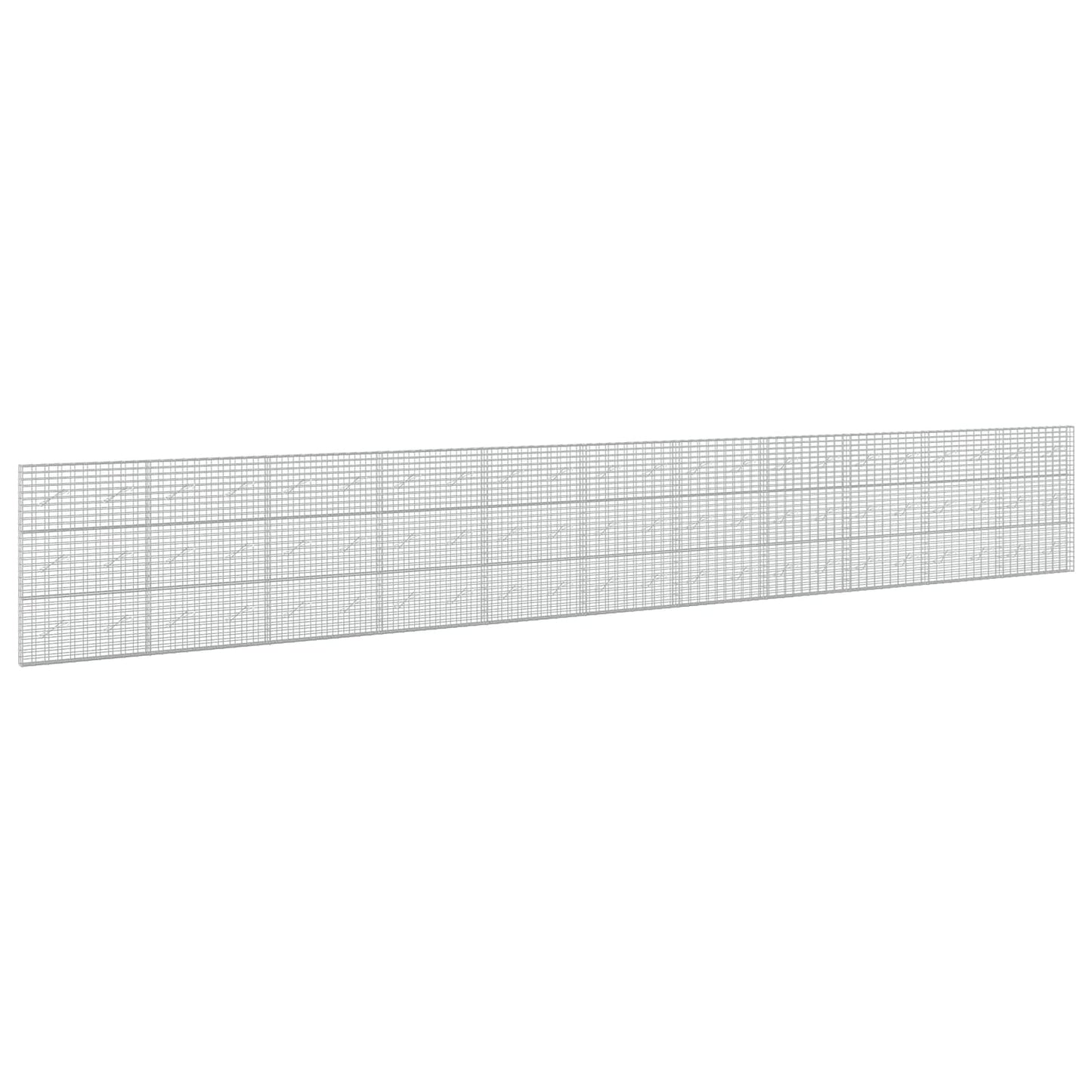 vidaXL Γκαμπιόν με σύρμα 5 mm και πλέγμα 5x10 cm 1100x10x150 εκ