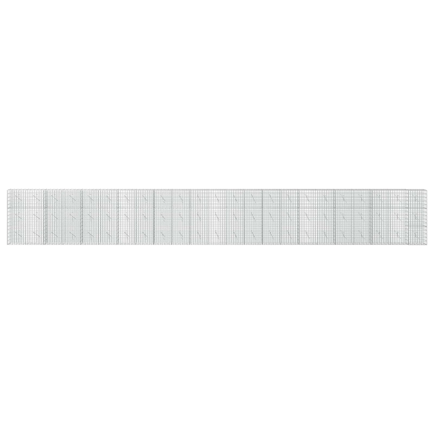vidaXL Γκαμπιόν με σύρμα 5 mm και πλέγμα 5x10 cm 1150x10x150 εκ