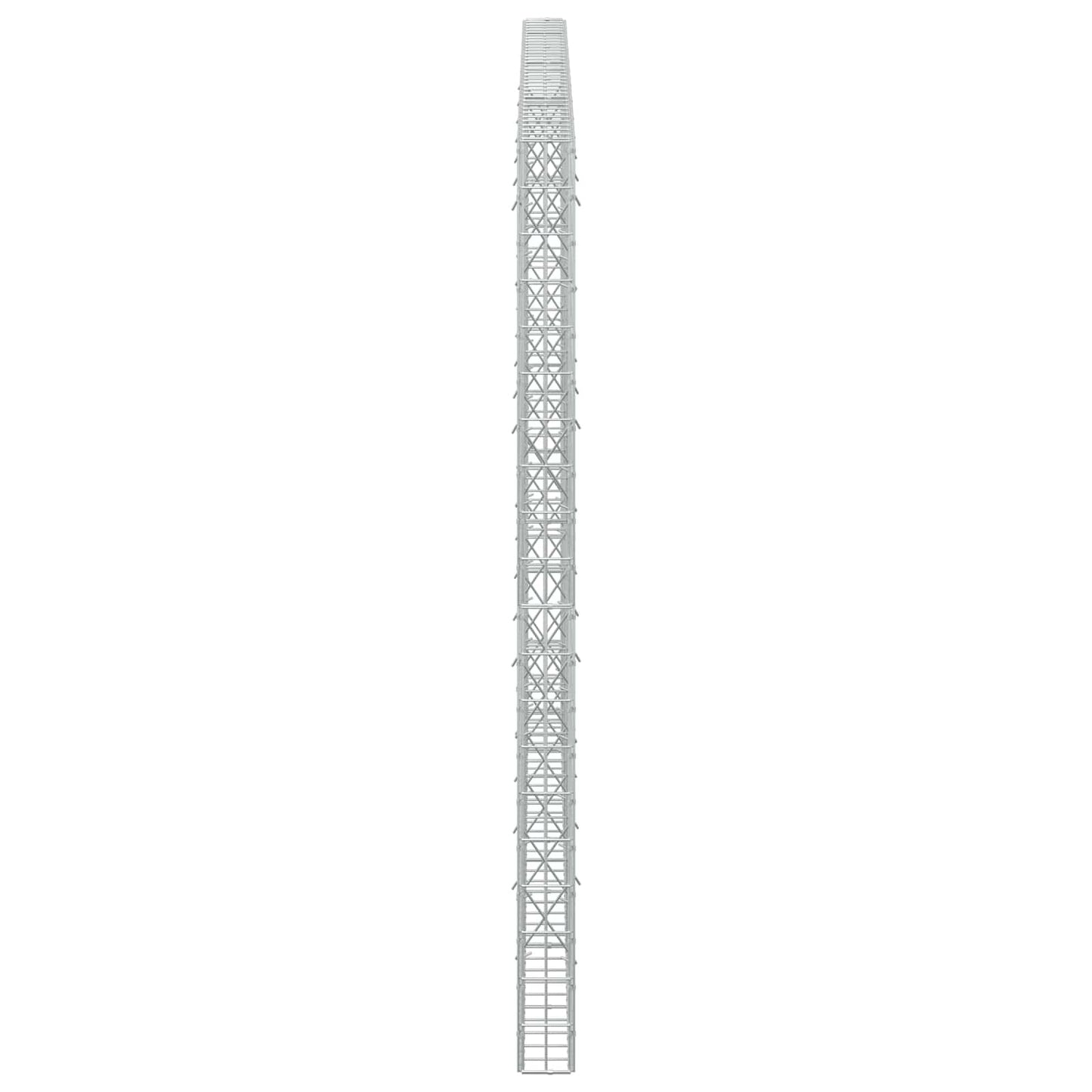vidaXL Γκαμπιόν με σύρμα 5 mm και πλέγμα 5x10 cm 350x10x200 εκ.