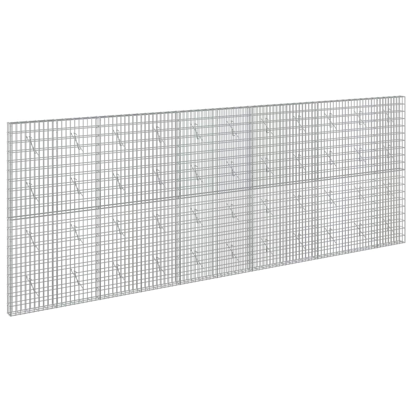 vidaXL Γκαμπιόν με σύρμα 5 mm και πλέγμα 5x10 cm 550x10x200 εκ