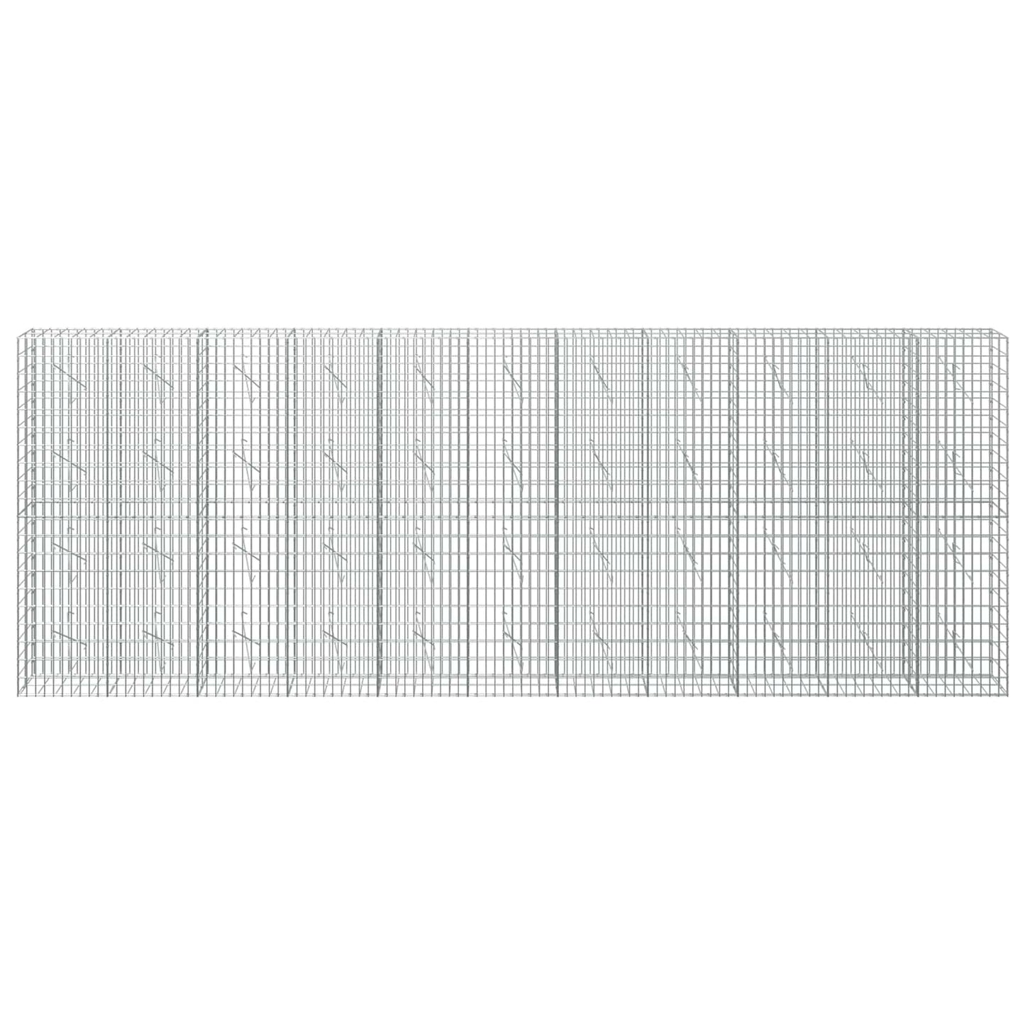 vidaXL Γκαμπιόν με σύρμα 5 mm και πλέγμα 5x10 cm 550x10x200 εκ