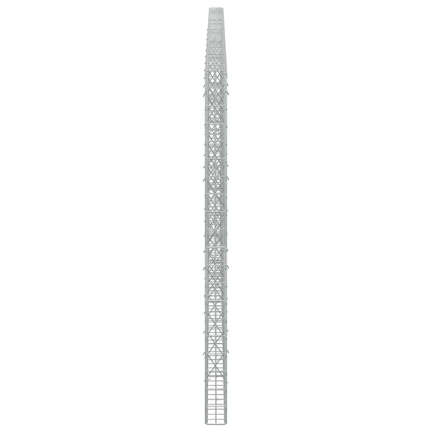 vidaXL Γκαμπιόν με σύρμα 5 mm και πλέγμα 5x10 cm 550x10x200 εκ