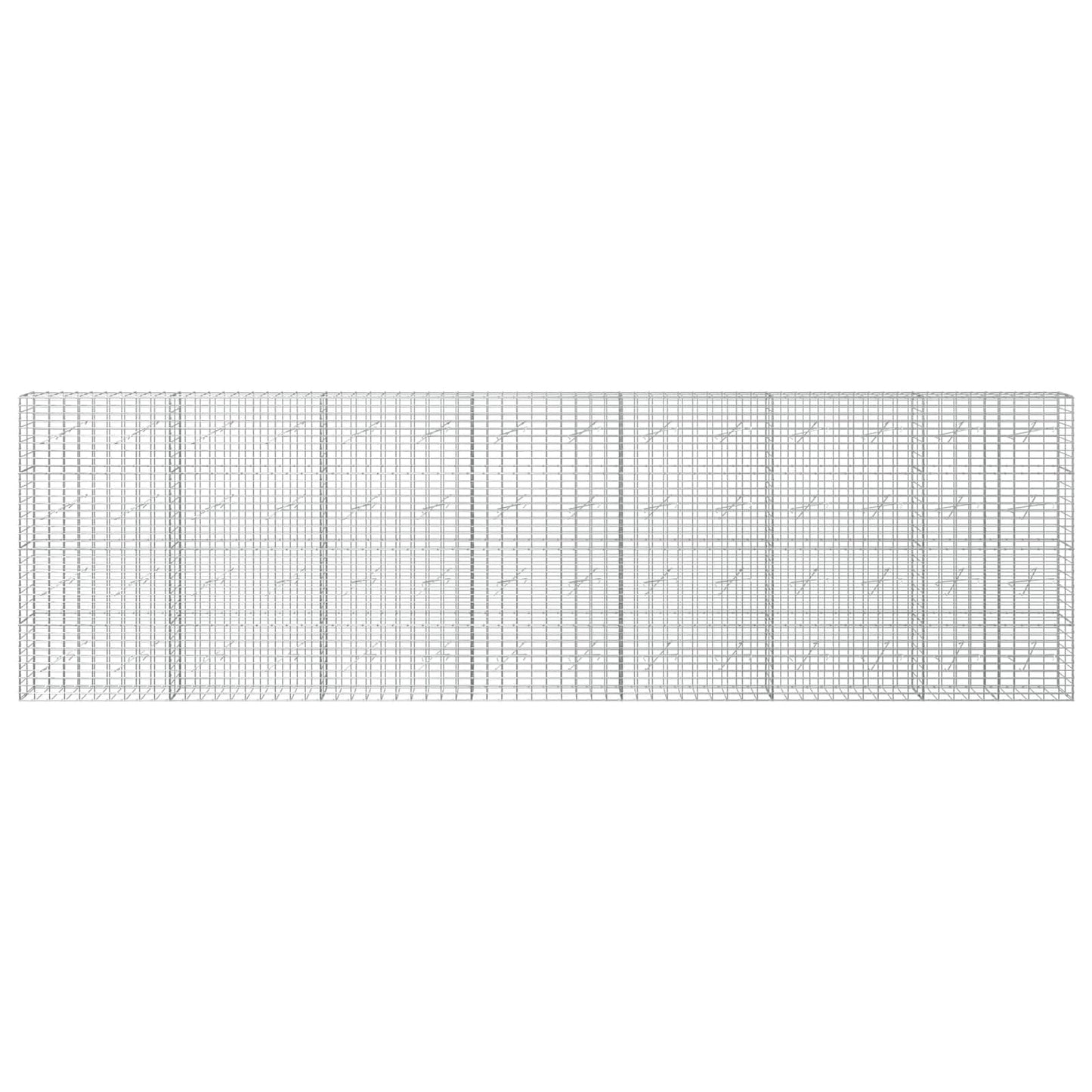 vidaXL Γκαμπιόν με σύρμα 5 mm και πλέγμα 5x10 cm 700x10x200 εκ