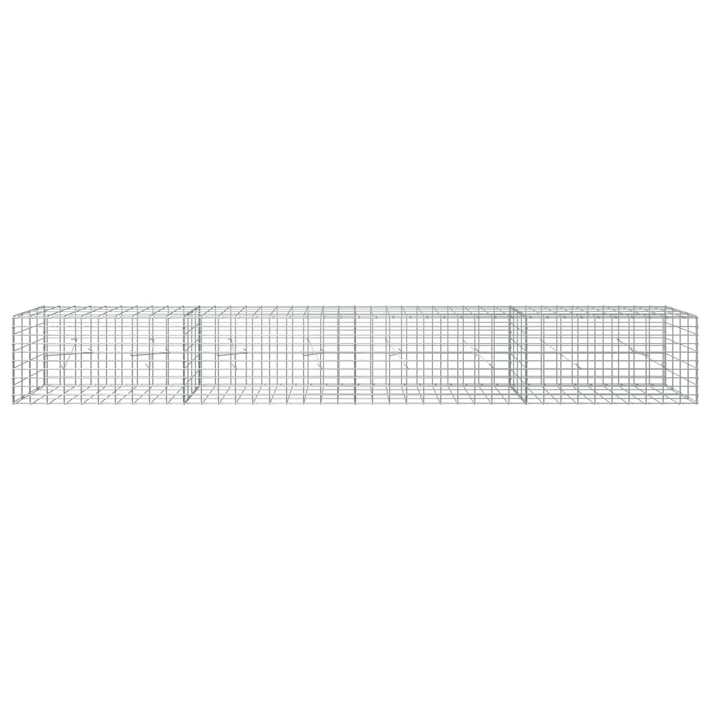 vidaXL Γκαμπιόν με σύρμα 5 mm και πλέγμα 5x10 cm 400x20x50 εκ
