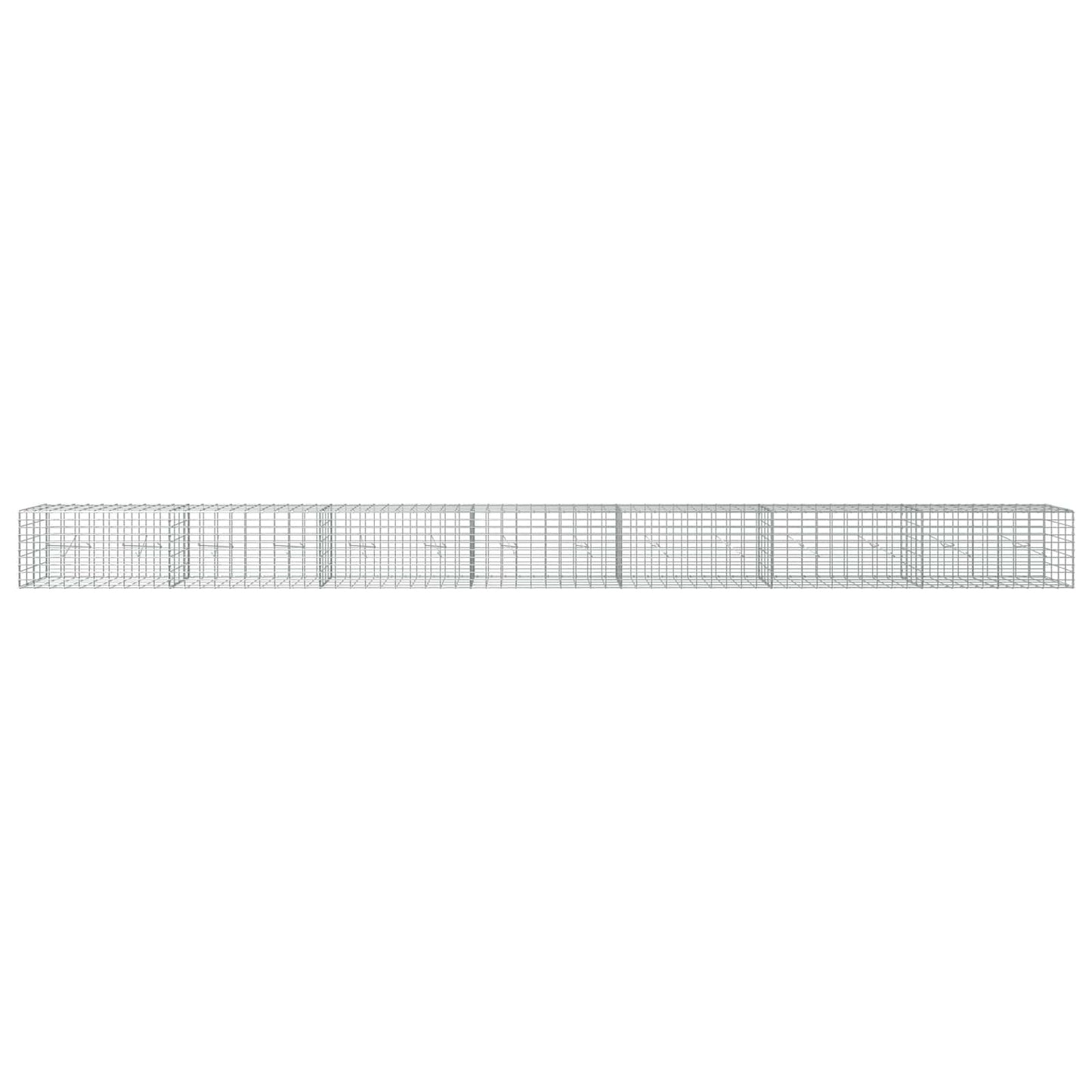 vidaXL Γκαμπιόν με σύρμα 5 mm και πλέγμα 5x10 cm 700x20x50 εκ