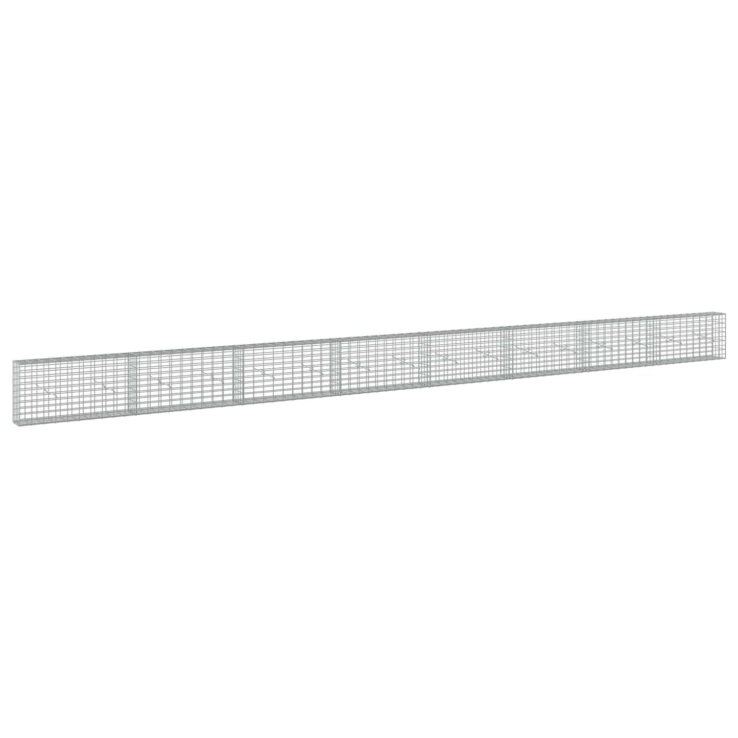 vidaXL Γκαμπιόν με σύρμα 5 mm και πλέγμα 5x10 cm 800x20x50 εκ