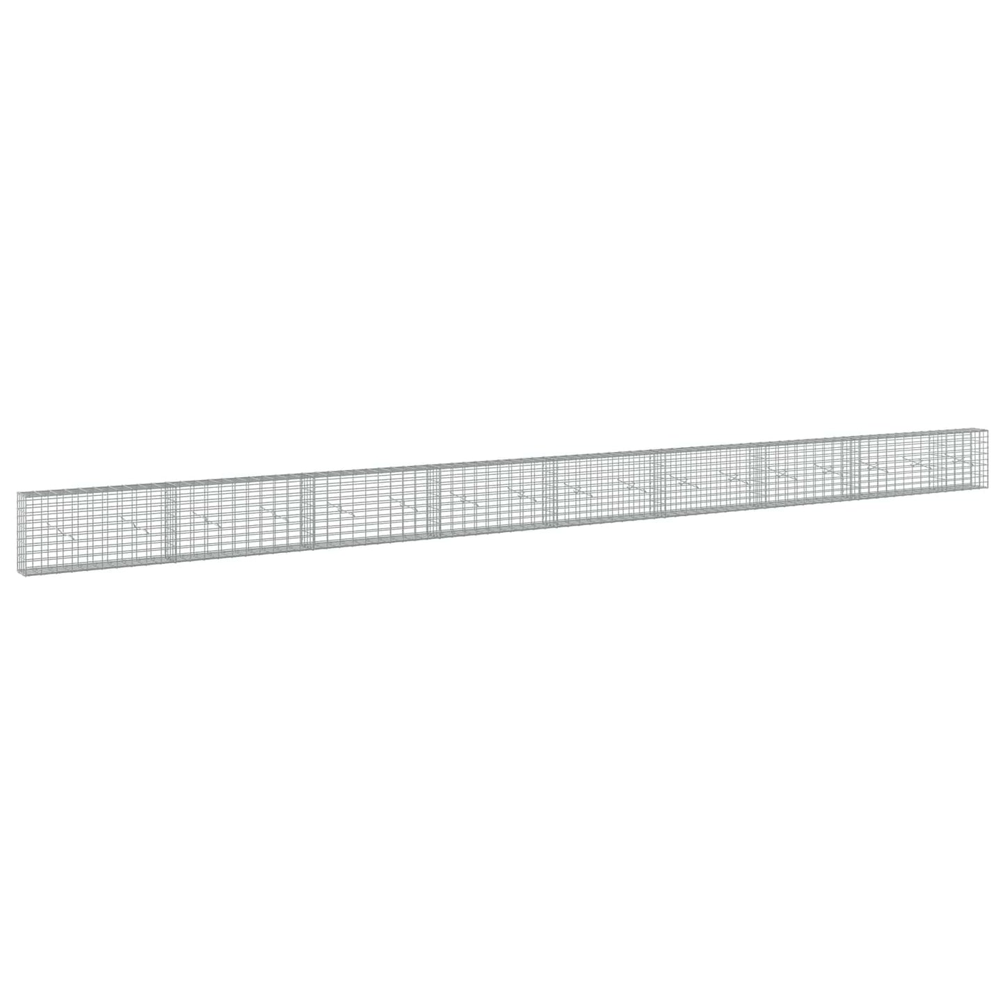 vidaXL Γκαμπιόν με σύρμα 5 mm και πλέγμα 5x10 cm 850x20x50 εκ