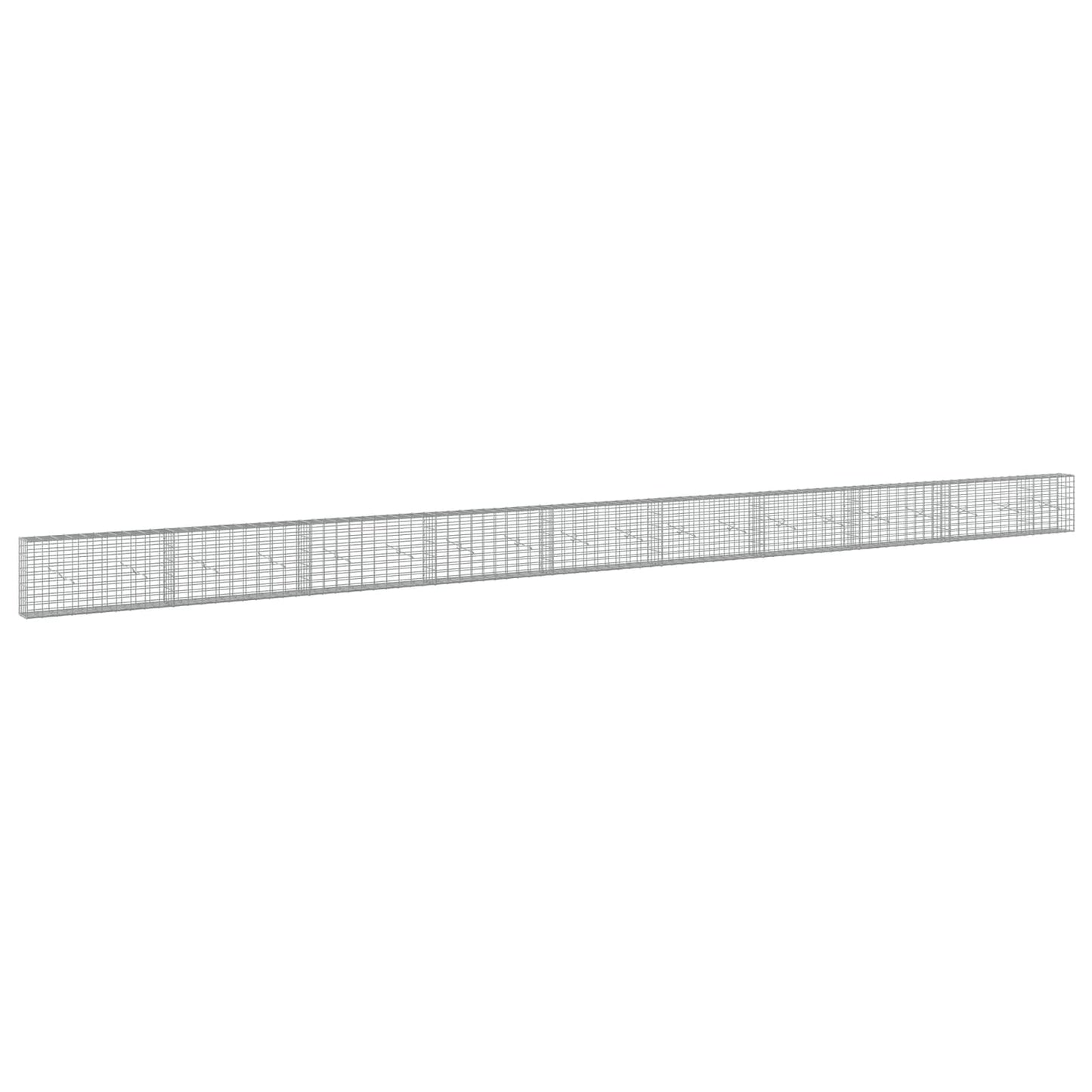 vidaXL Γκαμπιόν με σύρμα 5 mm και πλέγμα 5x10 cm 950x20x50 εκ
