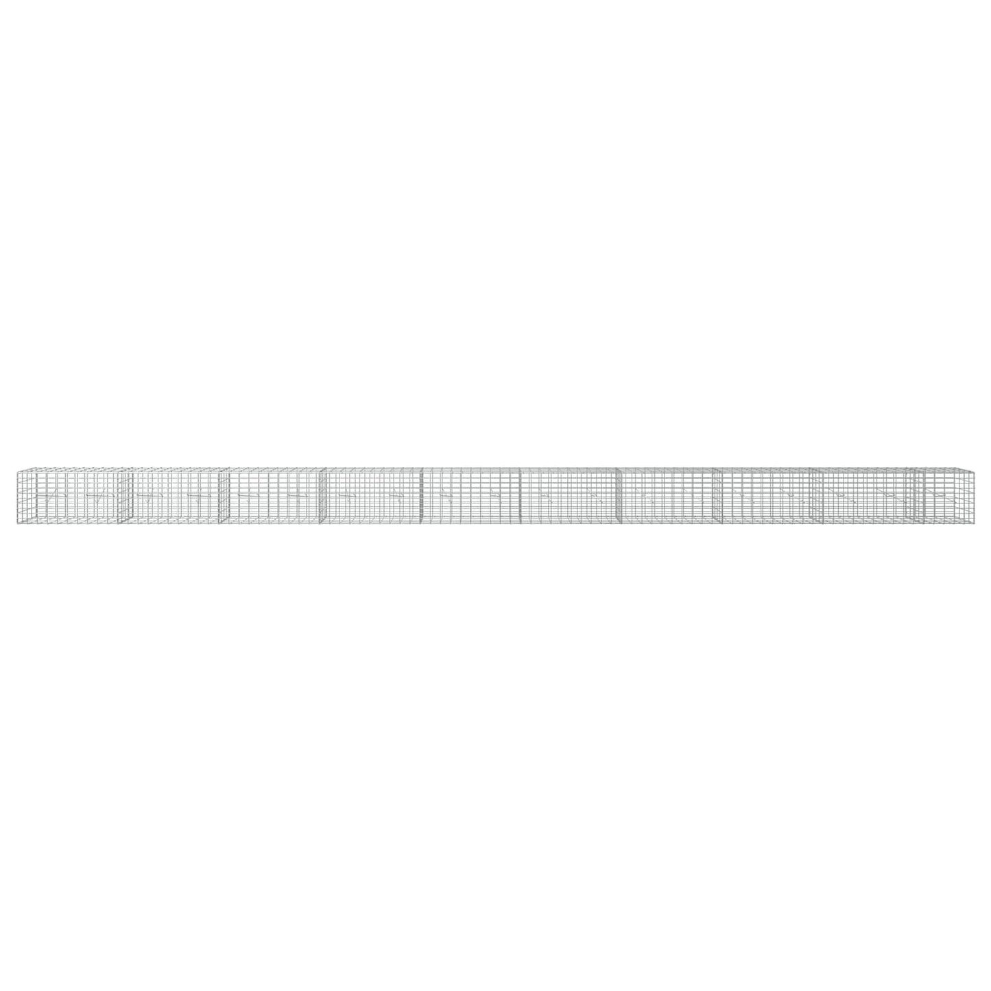 vidaXL Γκαμπιόν με σύρμα 5 mm και πλέγμα 5x10 cm 950x20x50 εκ