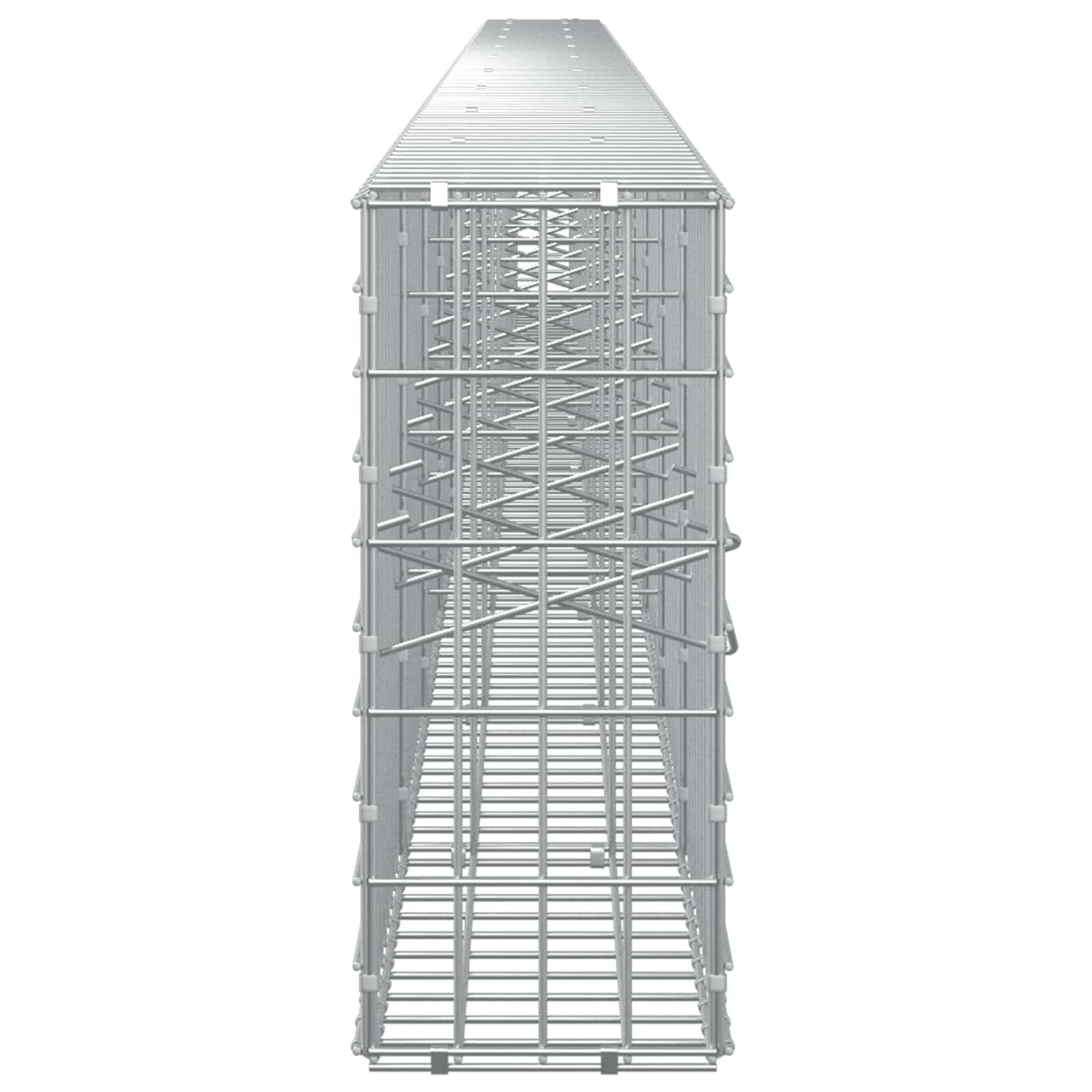vidaXL Γκαμπιόν με σύρμα 5 mm και πλέγμα 5x10 cm 950x20x50 εκ