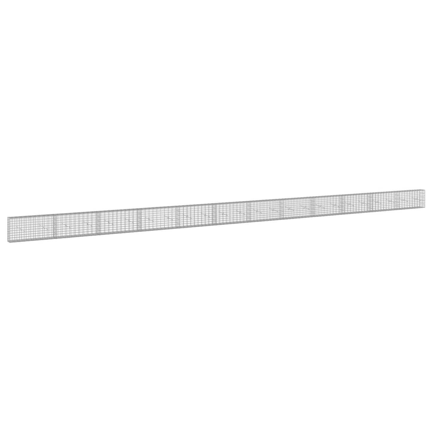 vidaXL Γκαμπιόν με σύρμα 5 mm και πλέγμα 5x10 cm 1200x20x50 εκ