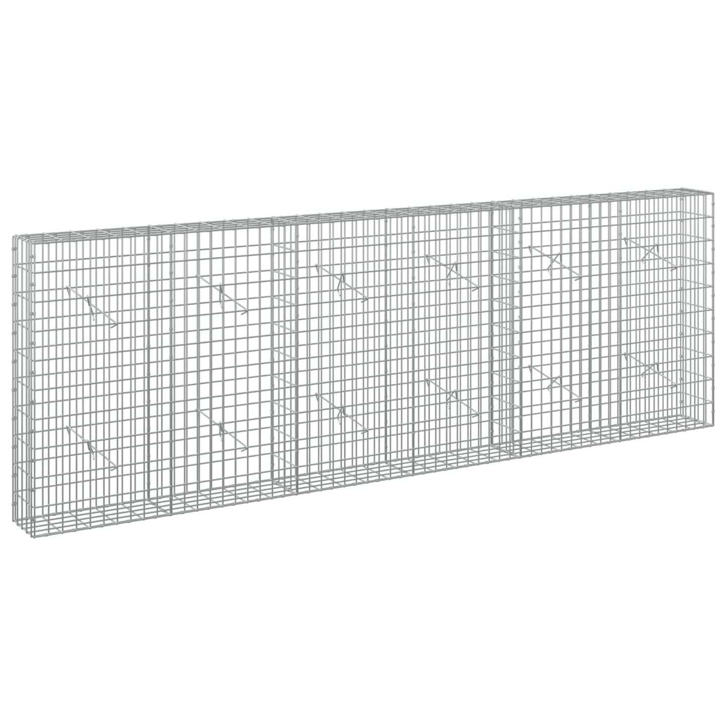 vidaXL Γκαμπιόν με σύρμα 5 mm και πλέγμα 5x10 cm 300x20x100 εκ