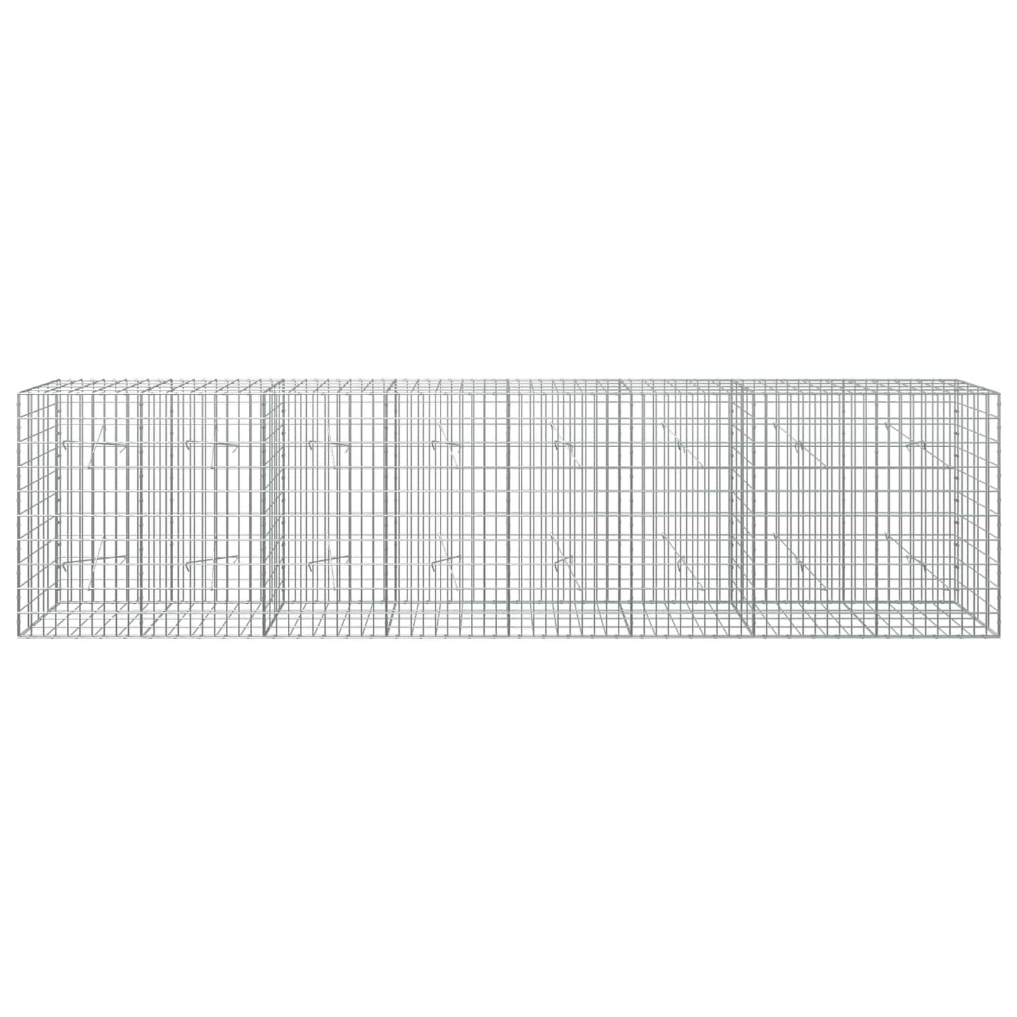 vidaXL Γκαμπιόν με σύρμα 5 mm και πλέγμα 5x10 cm 400x20x100 εκ