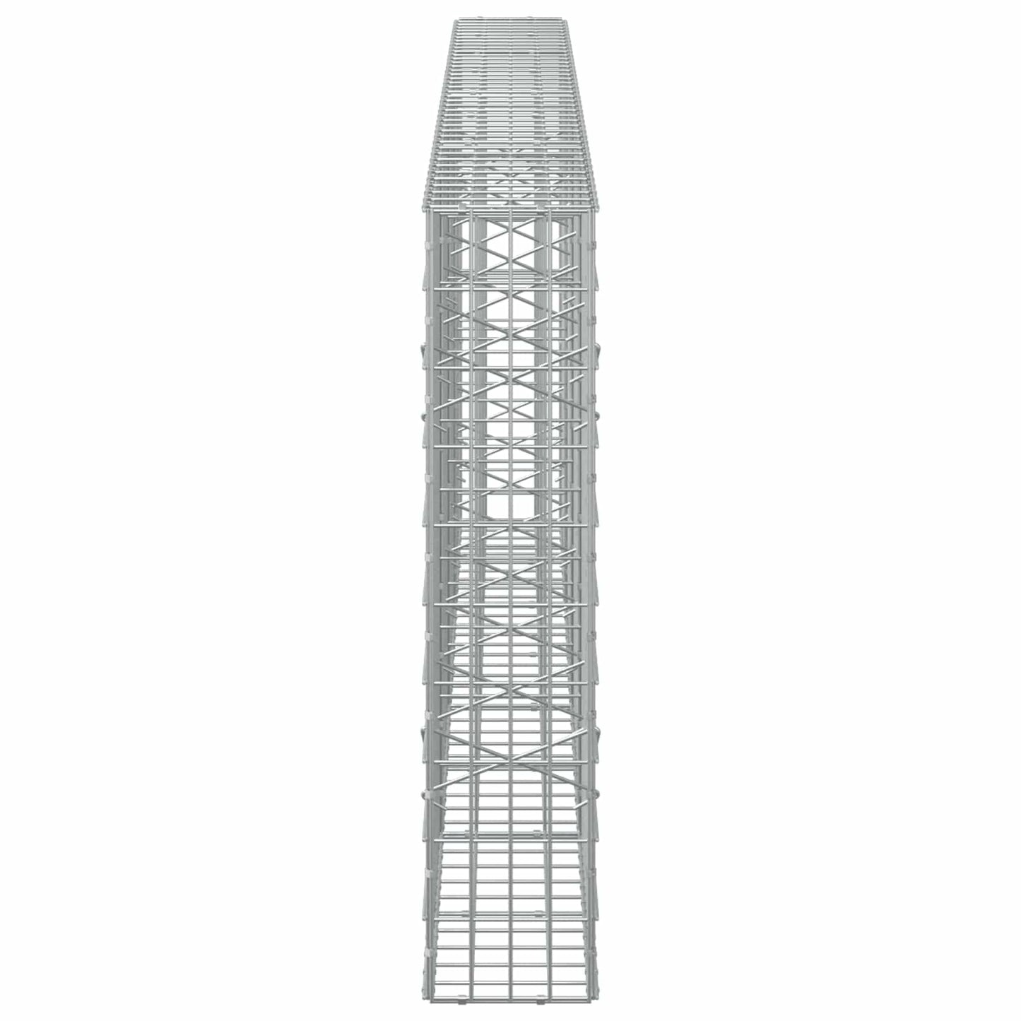 vidaXL Γκαμπιόν με σύρμα 5 mm και πλέγμα 5x10 cm 400x20x100 εκ