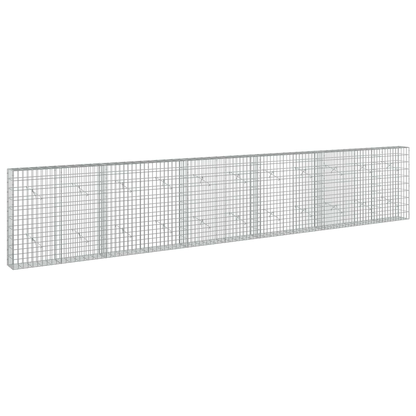 vidaXL Γκαμπιόν με σύρμα 5 mm και πλέγμα 5x10 cm 550x20x100 εκ.