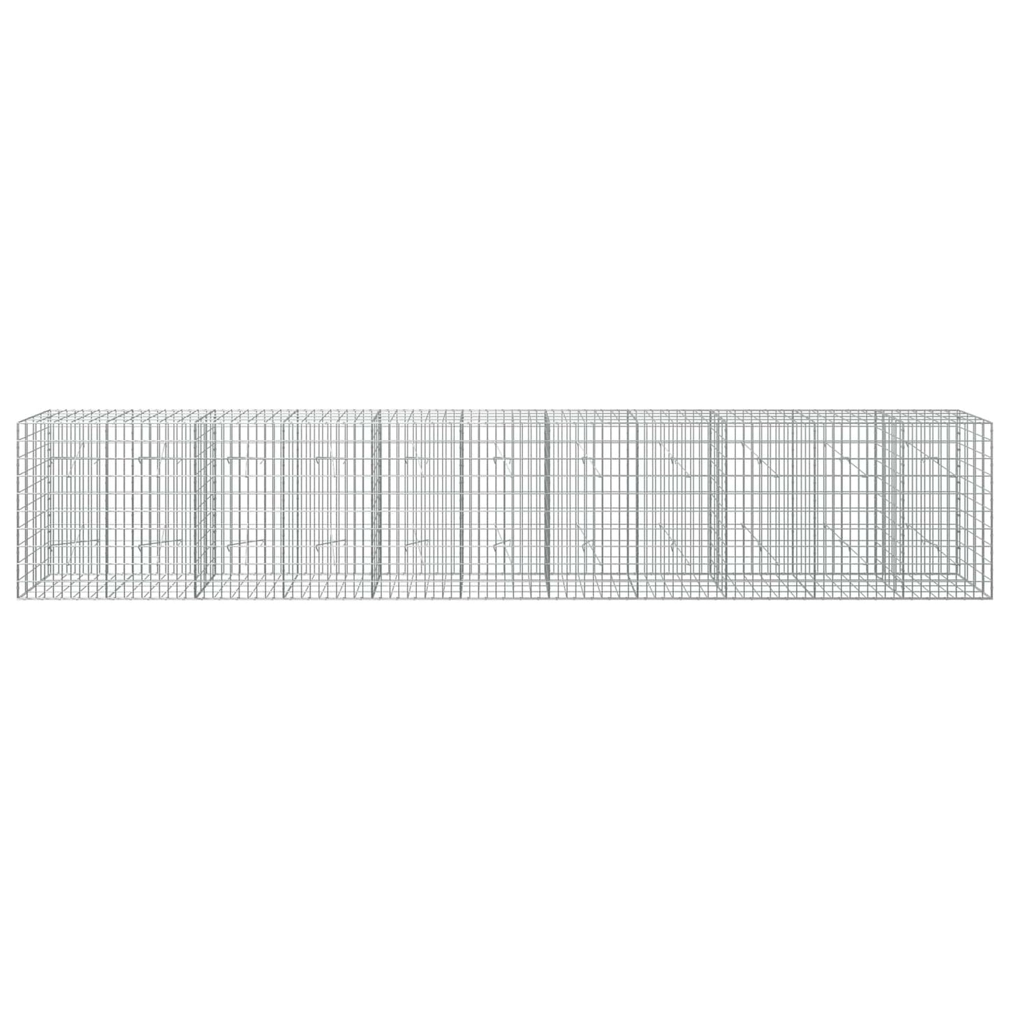 vidaXL Γκαμπιόν με σύρμα 5 mm και πλέγμα 5x10 cm 550x20x100 εκ.