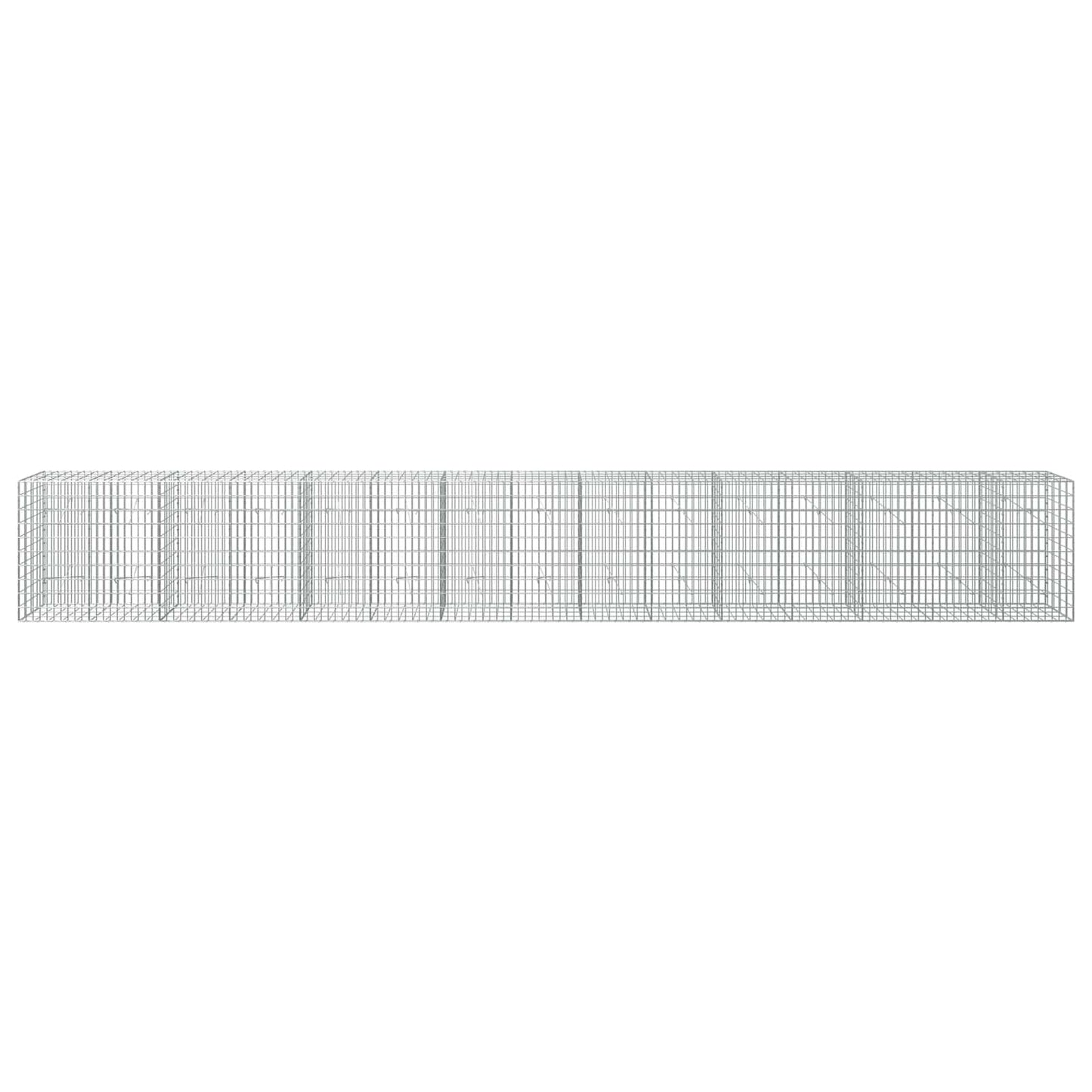 vidaXL Γκαμπιόν με σύρμα 5 mm και πλέγμα 5x10 cm 750x20x100 εκ