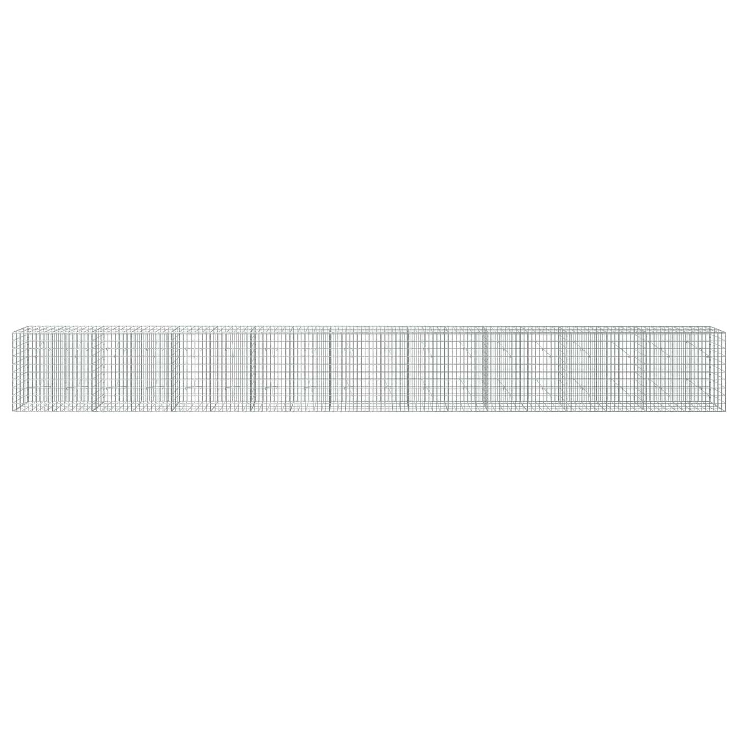 vidaXL Γκαμπιόν με σύρμα 5 mm και πλέγμα 5x10 cm 900x20x100 εκ