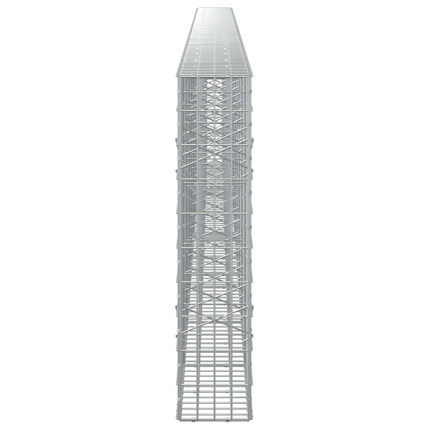 vidaXL Γκαμπιόν με σύρμα 5 mm και πλέγμα 5x10 cm 900x20x100 εκ