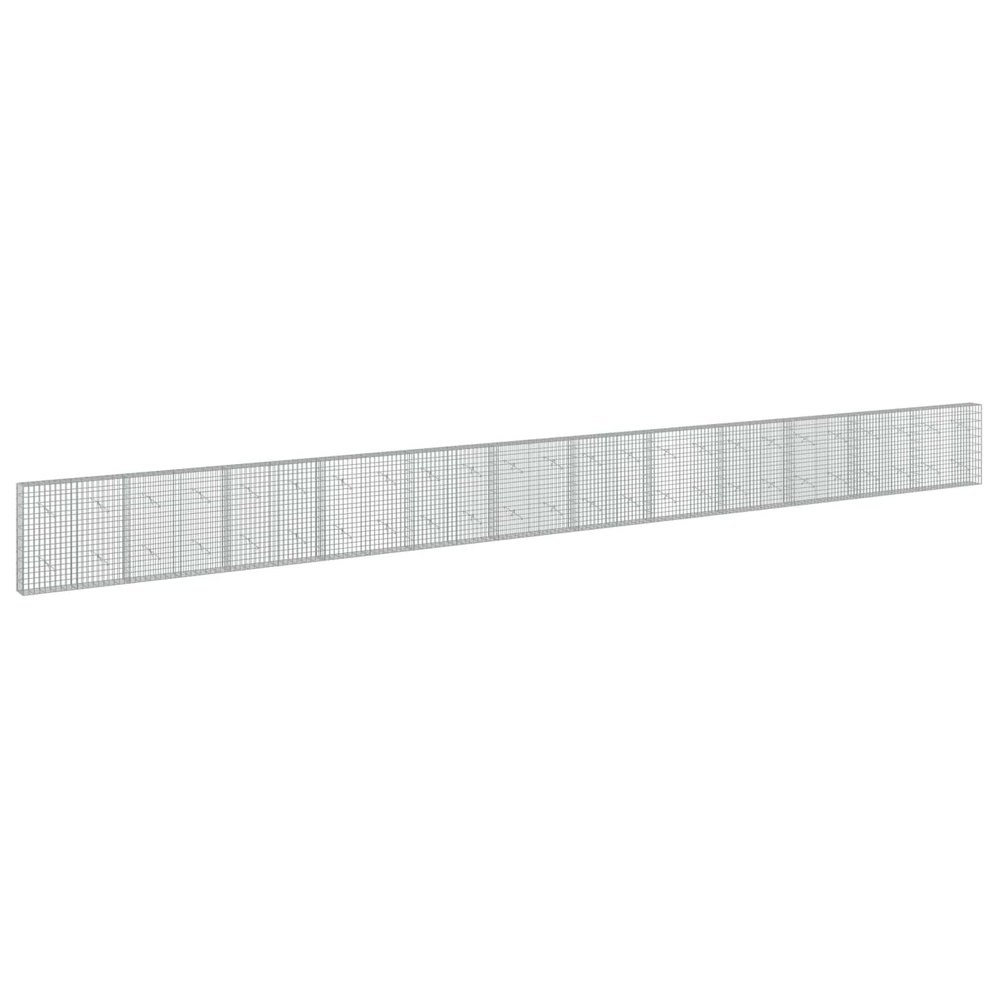 vidaXL Γκαμπιόν με σύρμα 5 mm και πλέγμα 5x10 cm 1200x20x100 εκ