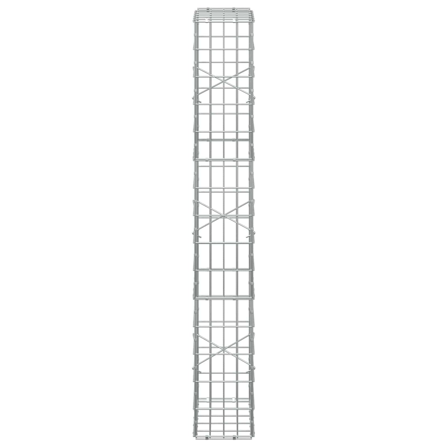 vidaXL Γκαμπιόν με σύρμα 5 mm και πλέγμα 5x10 cm 50x20x150 εκ.