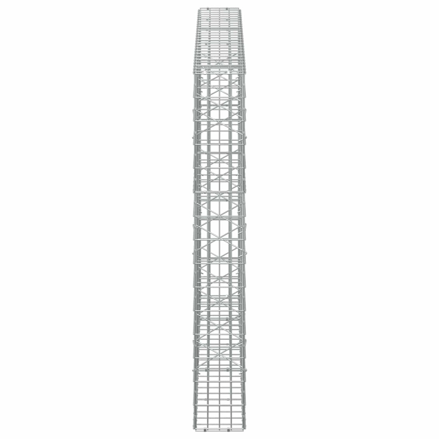 vidaXL Γκαμπιόν με σύρμα 5 mm και πλέγμα 5x10 cm 250x20x150 εκ.