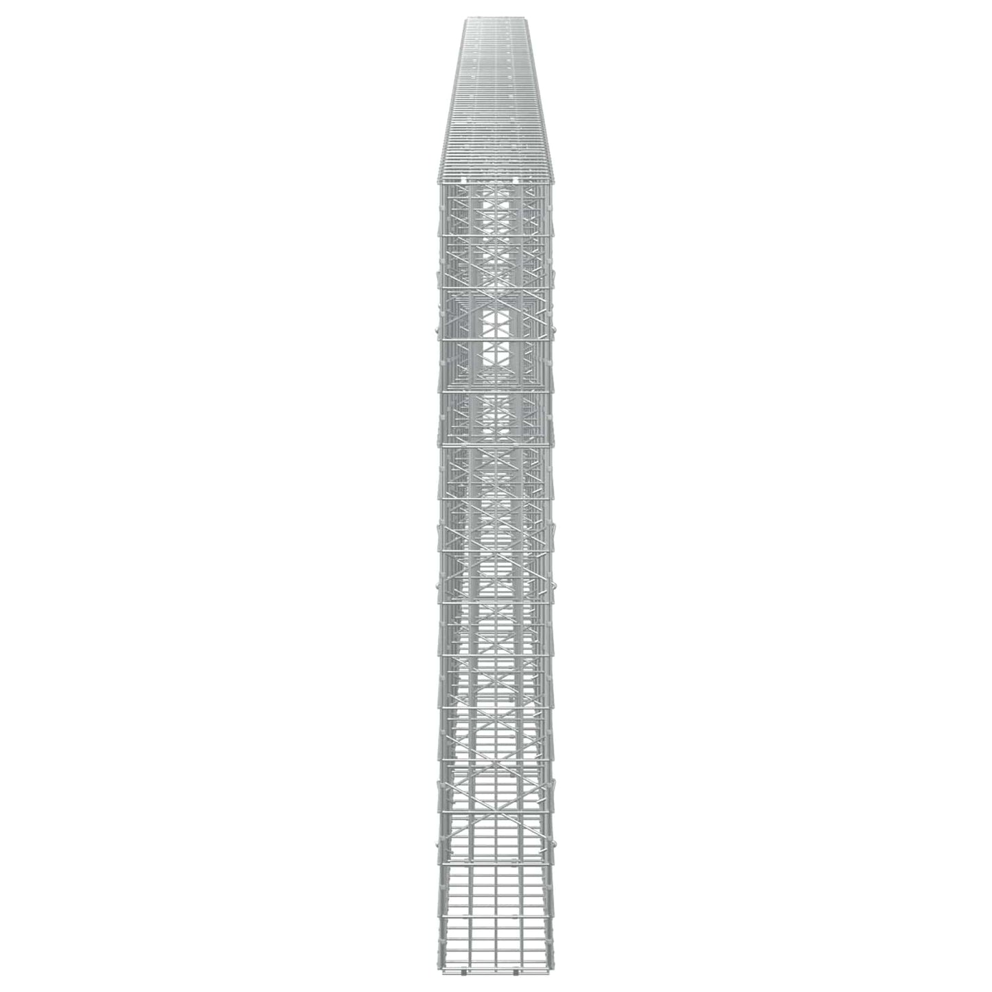 vidaXL Γκαμπιόν με σύρμα 5 mm και πλέγμα 5x10 cm 850x20x150 εκ