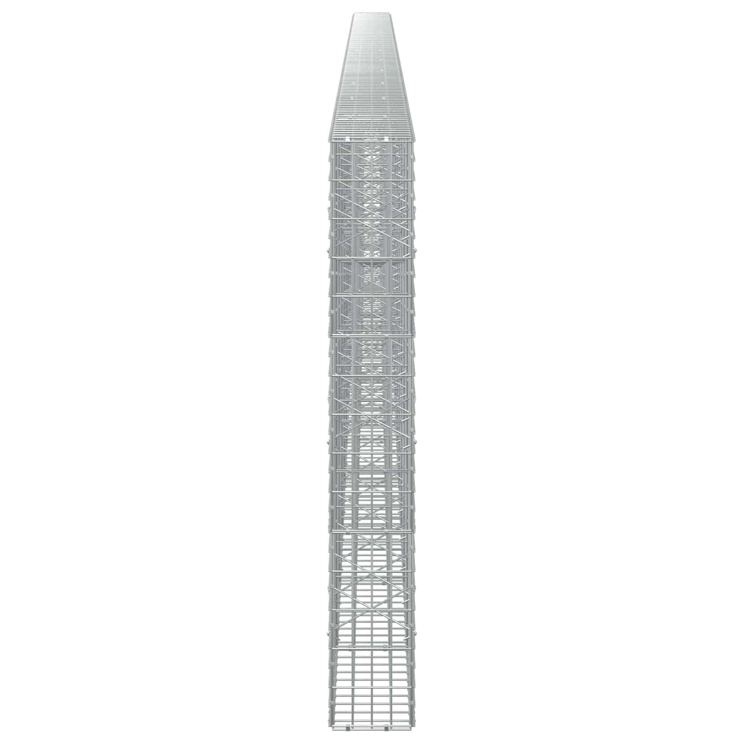 vidaXL Γκαμπιόν με σύρμα 5 mm και πλέγμα 5x10 cm 1200x20x150 εκ