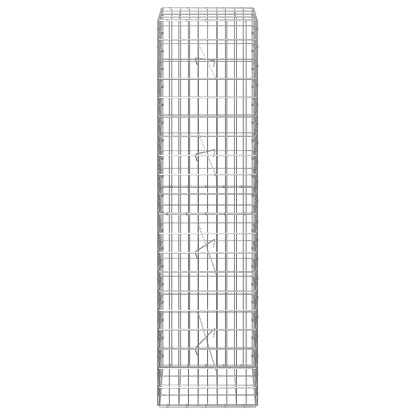 vidaXL Γκαμπιόν με σύρμα 5 mm και πλέγμα 5x10 cm 50x20x200 εκ