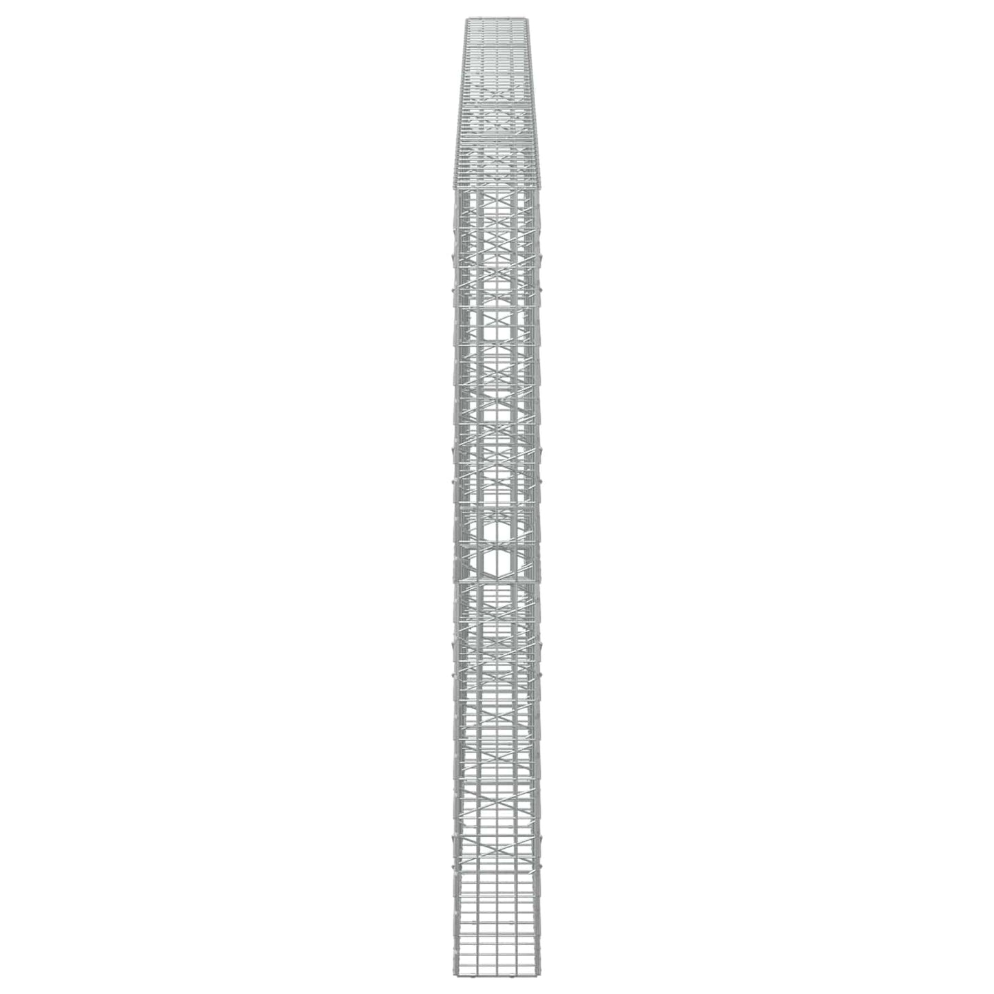 vidaXL Γκαμπιόν με σύρμα 5 mm και πλέγμα 5x10 cm 500x20x200 εκ