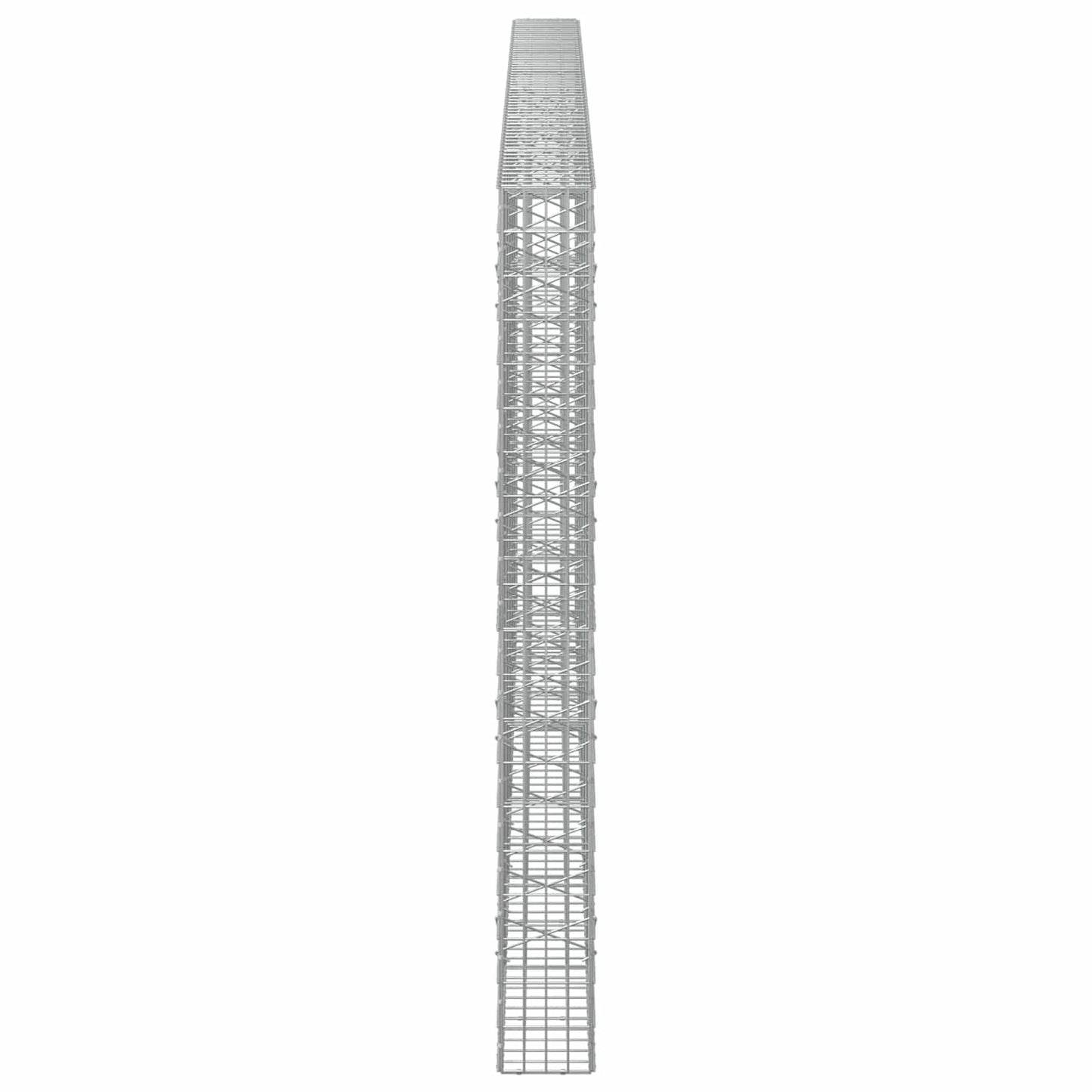 vidaXL Γκαμπιόν με σύρμα 5 mm και πλέγμα 5x10 cm 600x20x200 εκ