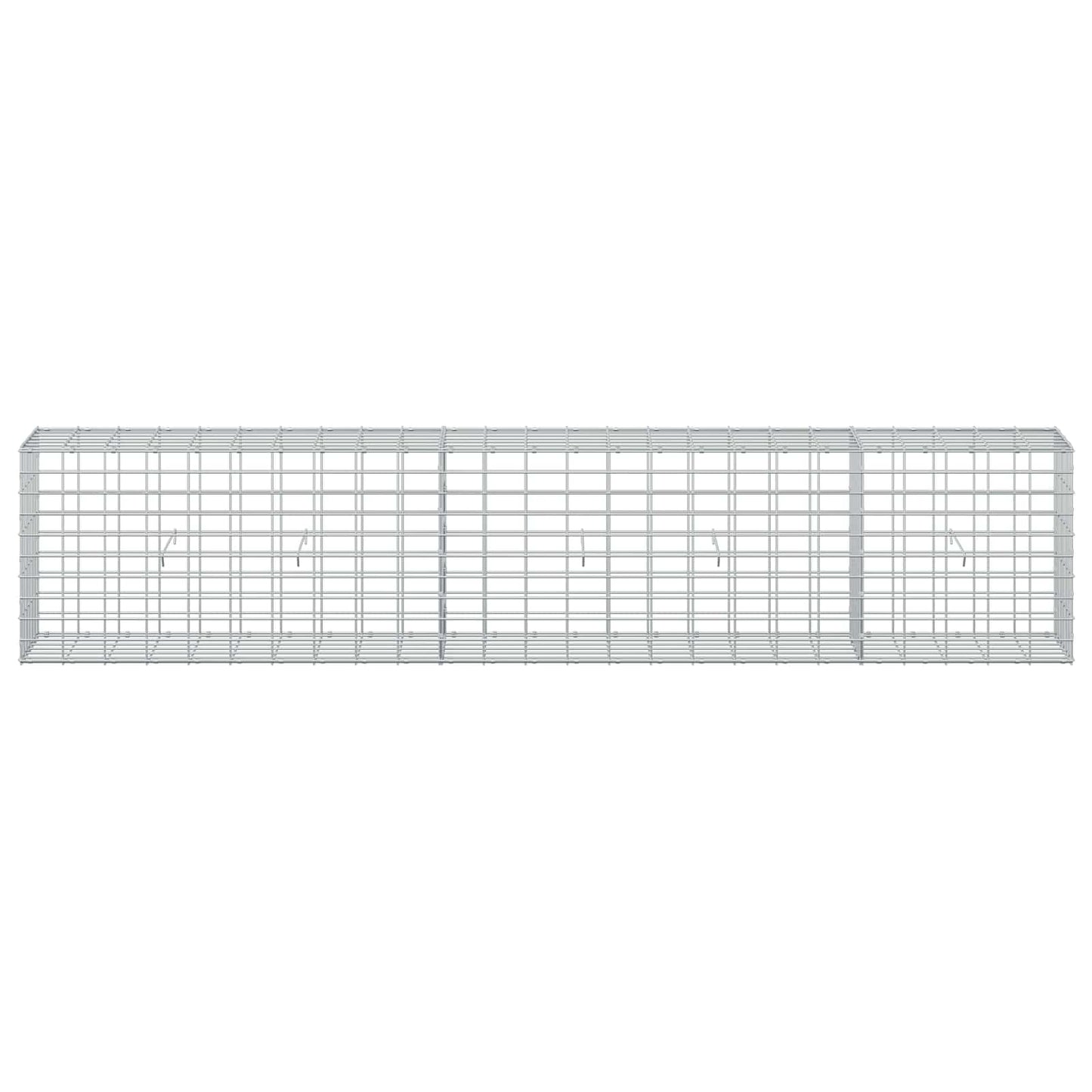 vidaXL Γκαμπιόν με σύρμα 5 mm και πλέγμα 5x10 cm 250x30x50 εκ