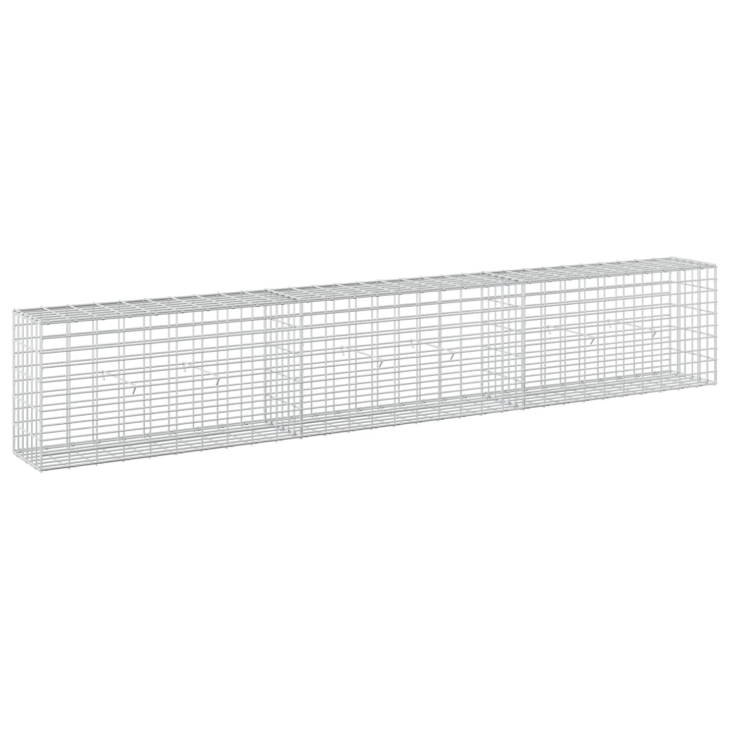 vidaXL Γκαμπιόν με σύρμα 5 mm και πλέγμα 5x10 cm 300x30x50 εκ