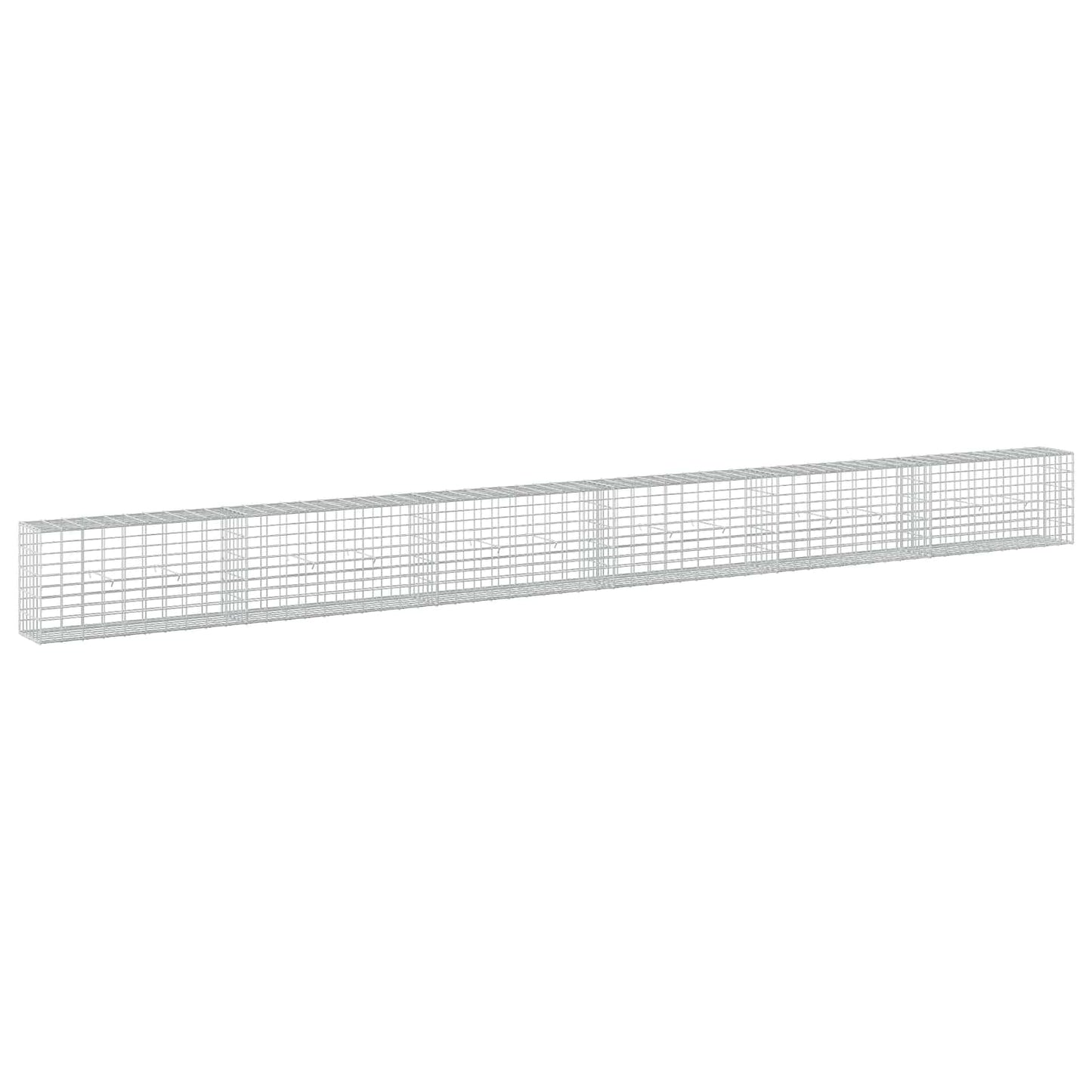 vidaXL Γκαμπιόν με σύρμα 5 mm και πλέγμα 5x10 cm 600x30x50 εκ