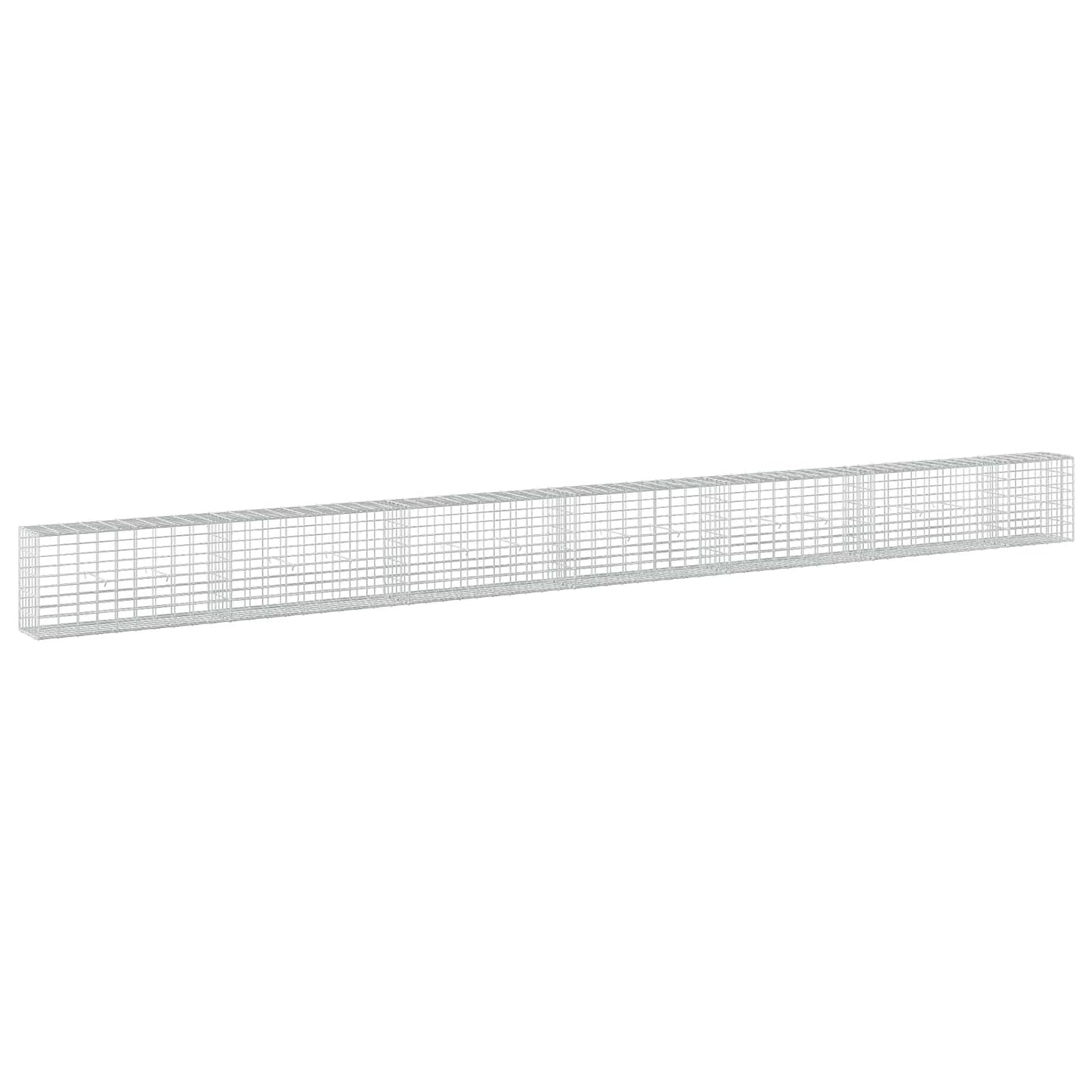 vidaXL Γκαμπιόν με σύρμα 5 mm και πλέγμα 5x10 cm 650x30x50 εκ.