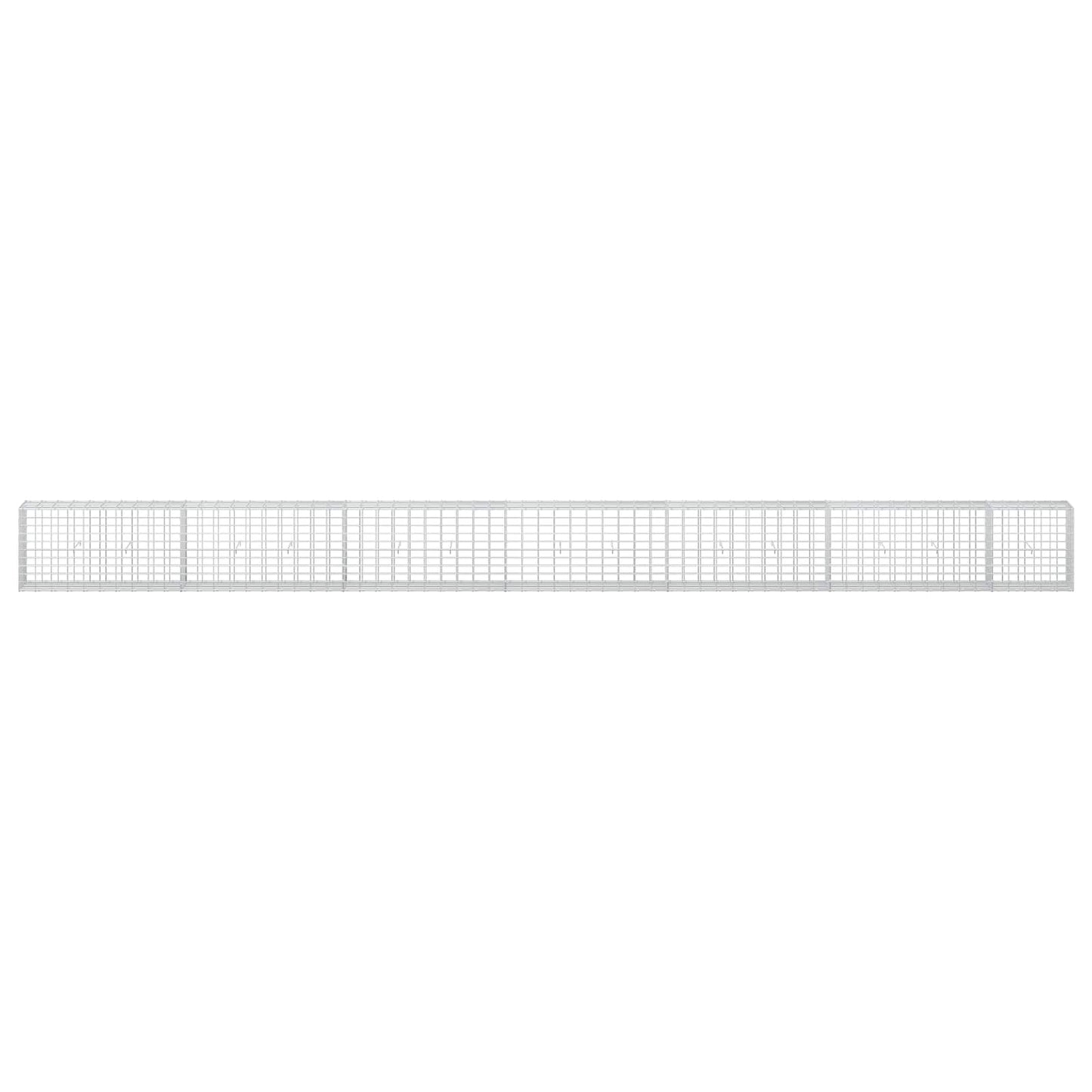 vidaXL Γκαμπιόν με σύρμα 5 mm και πλέγμα 5x10 cm 650x30x50 εκ.