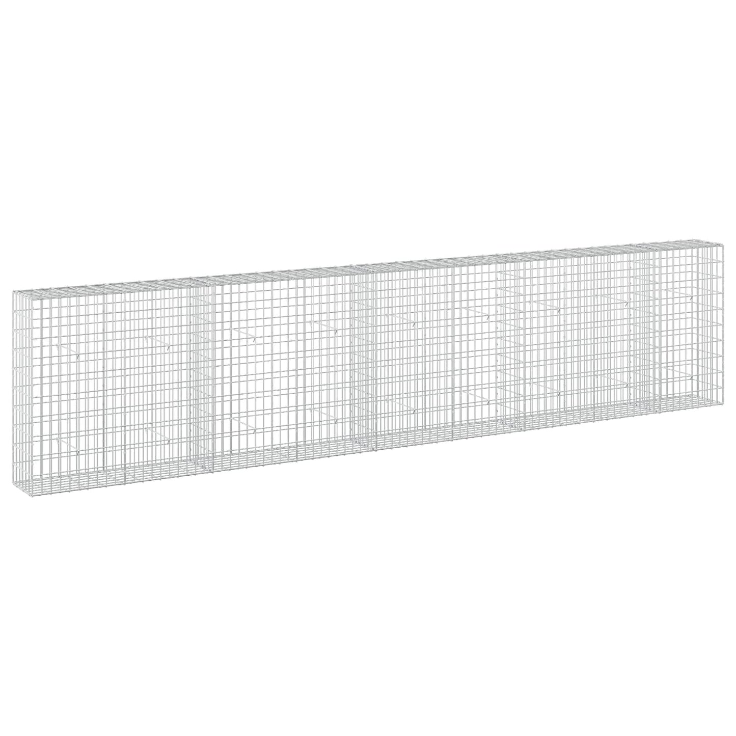 vidaXL Γκαμπιόν με σύρμα 5 mm και πλέγμα 5x10 cm 450x30x100 εκ