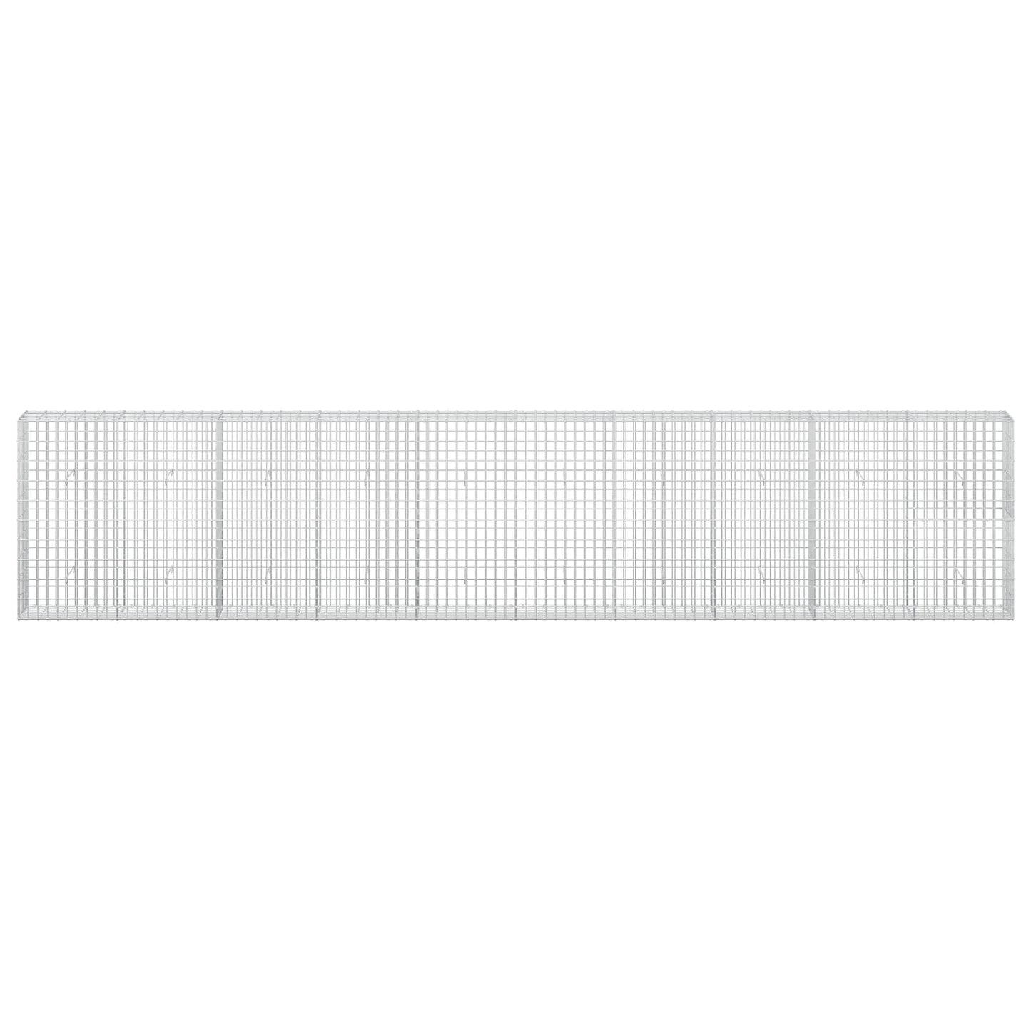 vidaXL Γκαμπιόν με σύρμα 5 mm και πλέγμα 5x10 cm 500x30x100 εκ