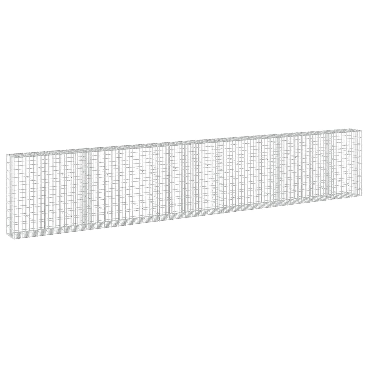 vidaXL Γκαμπιόν με σύρμα 5 mm και πλέγμα 5x10 cm 550x30x100 εκ