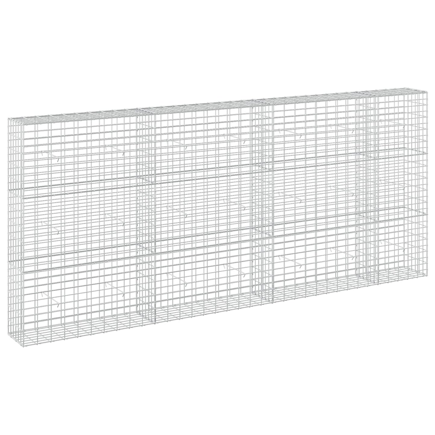 vidaXL Γκαμπιόν με σύρμα 5 mm και πλέγμα 5x10 cm 350x30x150 εκ.