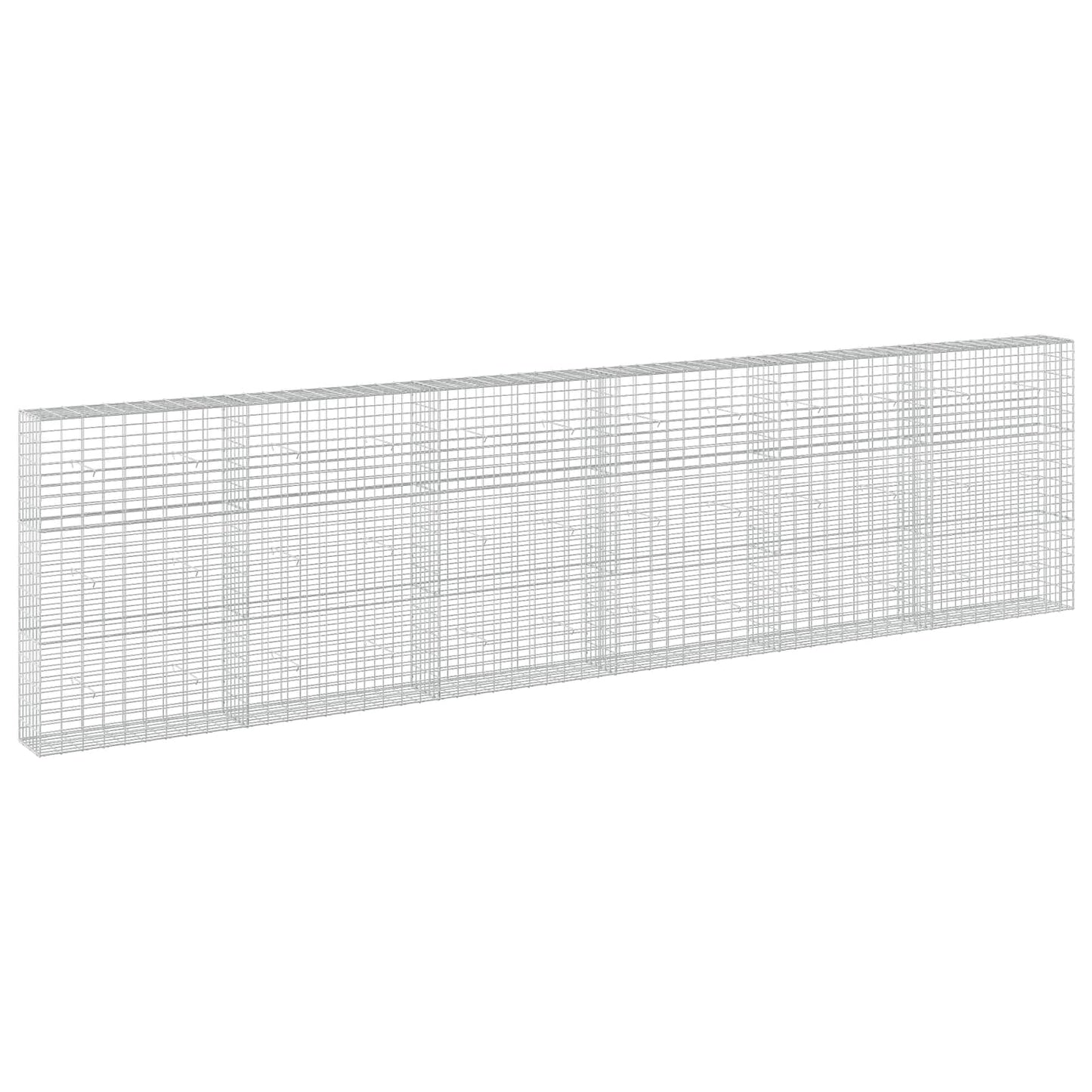 vidaXL Γκαμπιόν με σύρμα 5 mm και πλέγμα 5x10 cm 600x30x150 εκ