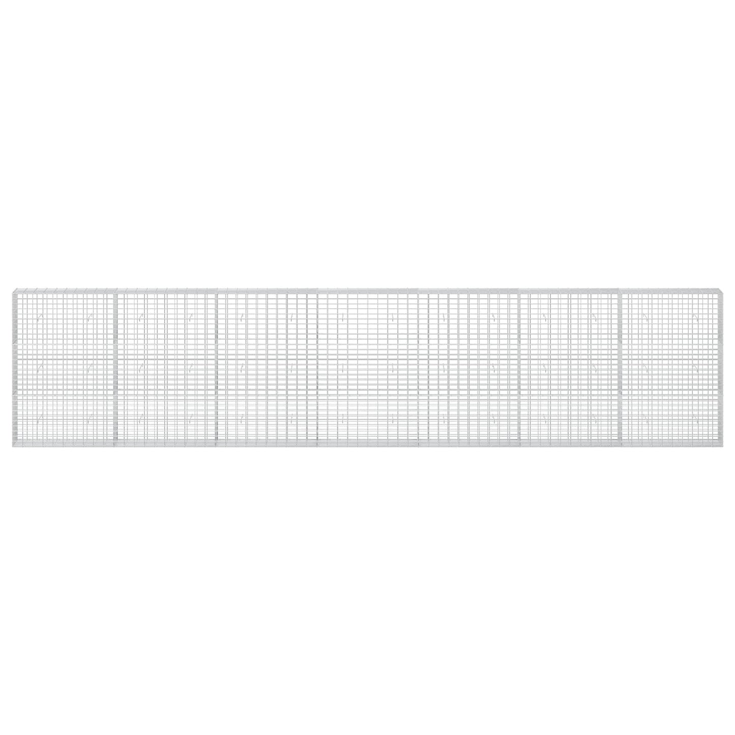vidaXL Γκαμπιόν με σύρμα 5 mm και πλέγμα 5x10 cm 700x30x150 εκ