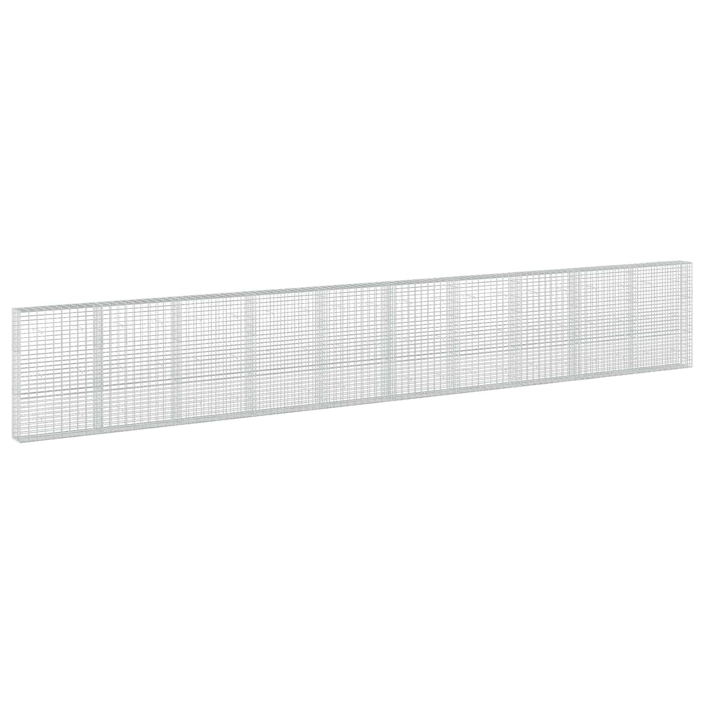 vidaXL Γκαμπιόν με σύρμα 5 mm και πλέγμα 5x10 cm 1000x30x150 εκ.